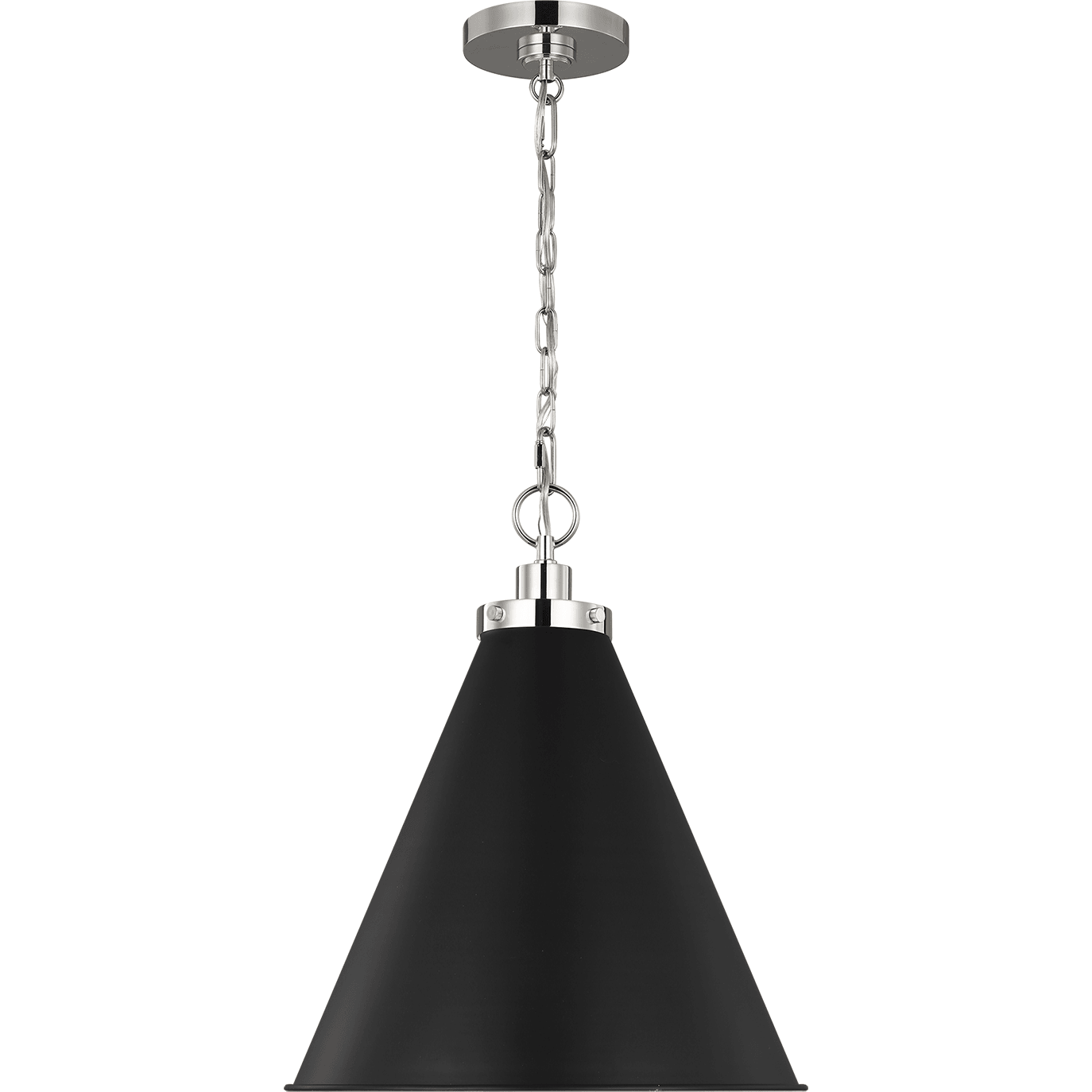 Visual Comfort Studio Collection - Wellfleet Medium Cone Pendant - Lights Canada