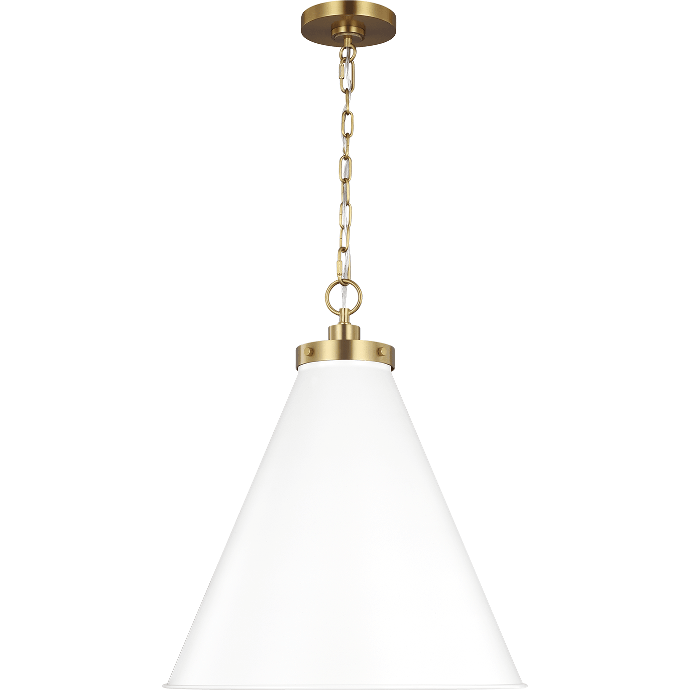 Visual Comfort Studio Collection - Wellfleet Large Cone Pendant - Lights Canada