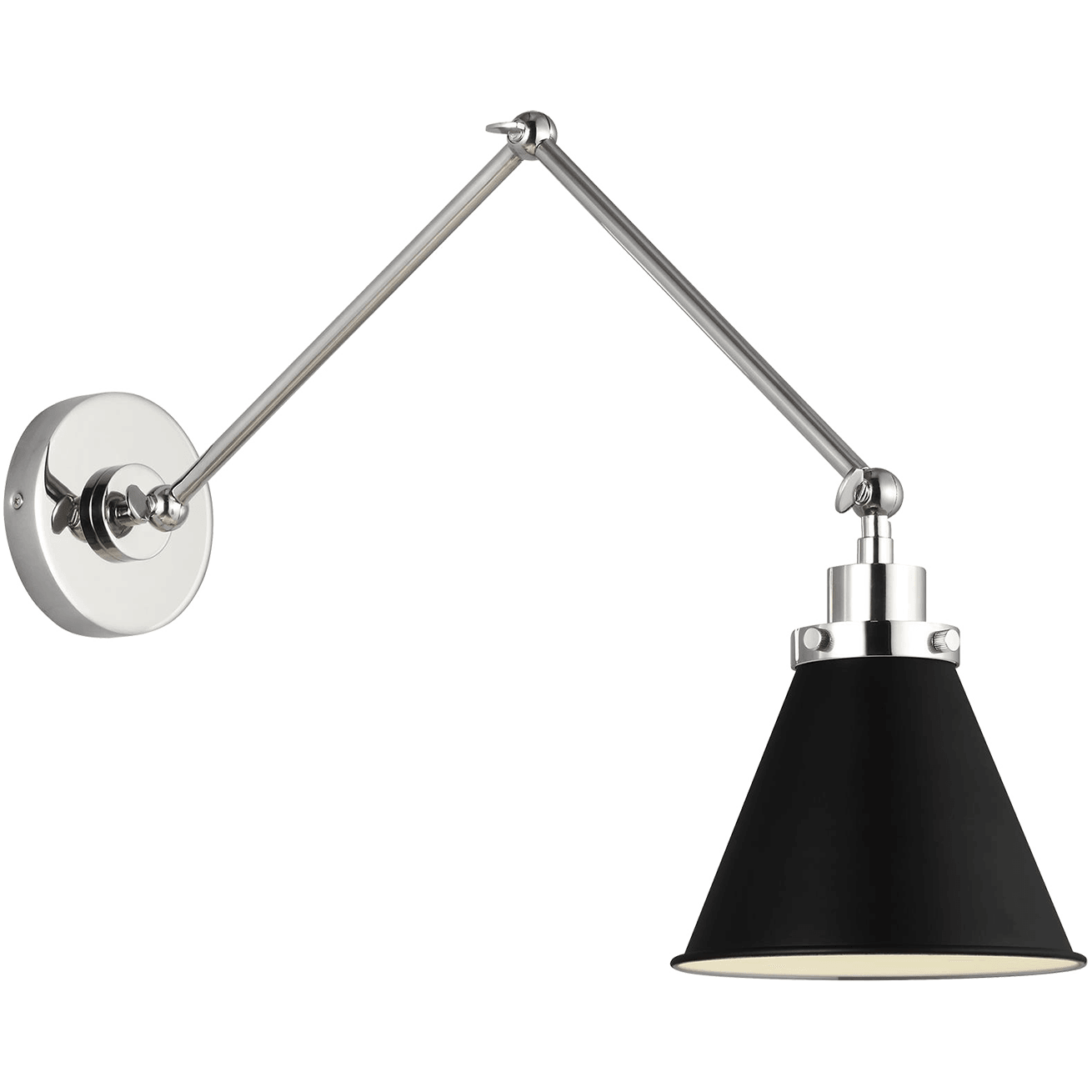 Visual Comfort Studio Collection - Wellfleet Double Arm Cone Task Sconce - Lights Canada