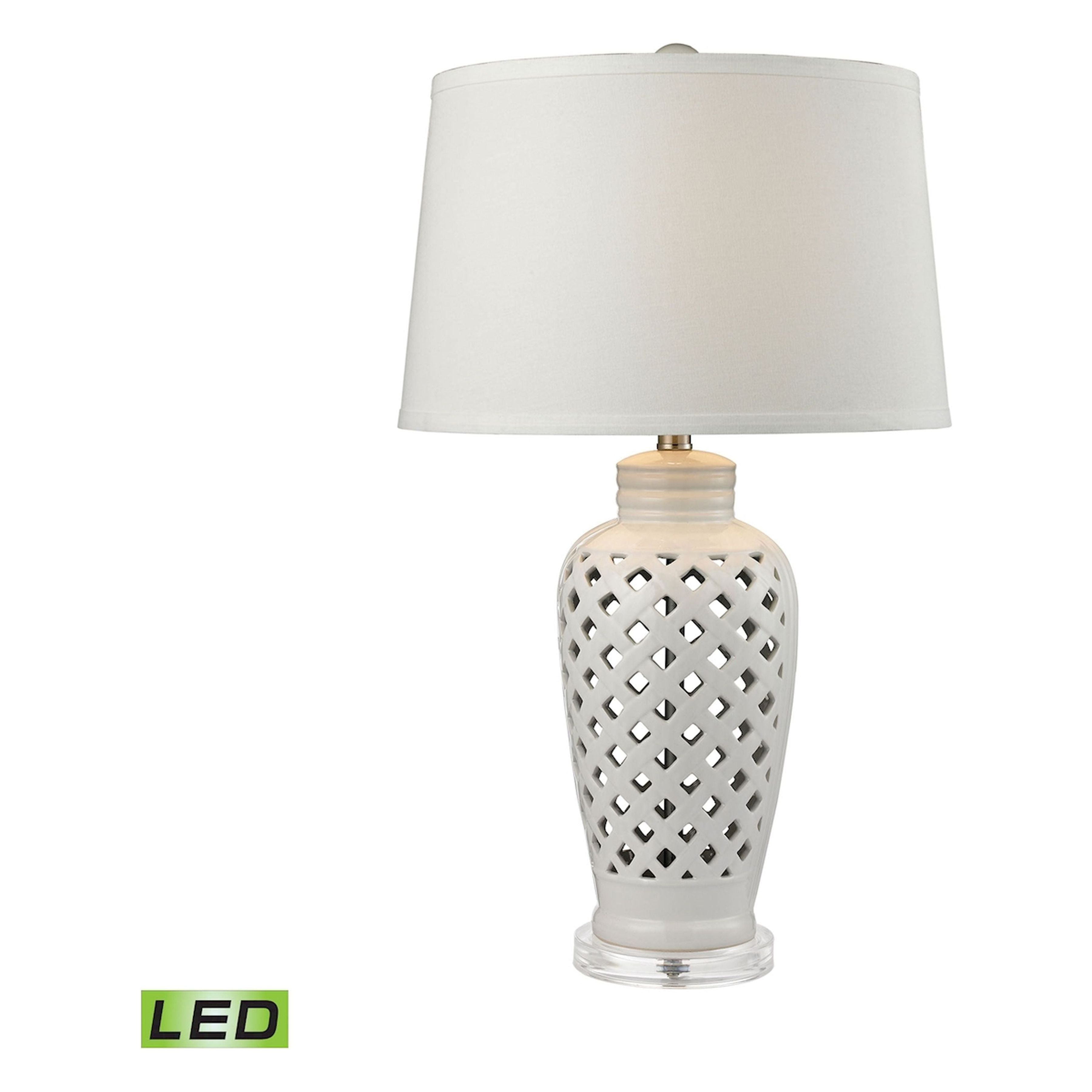 Openwork 27" High 1-Light Table Lamp