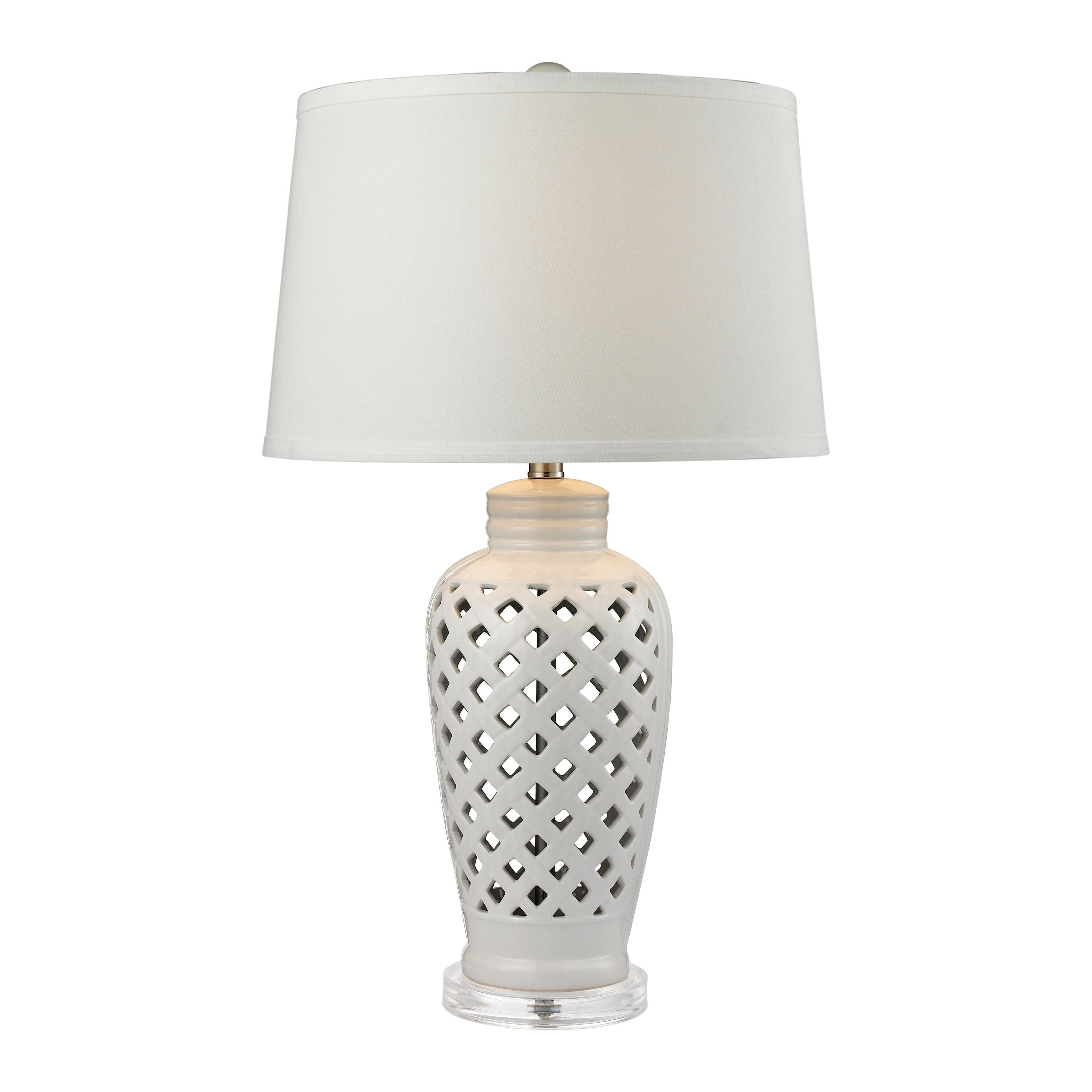 Openwork 27" High 1-Light Table Lamp