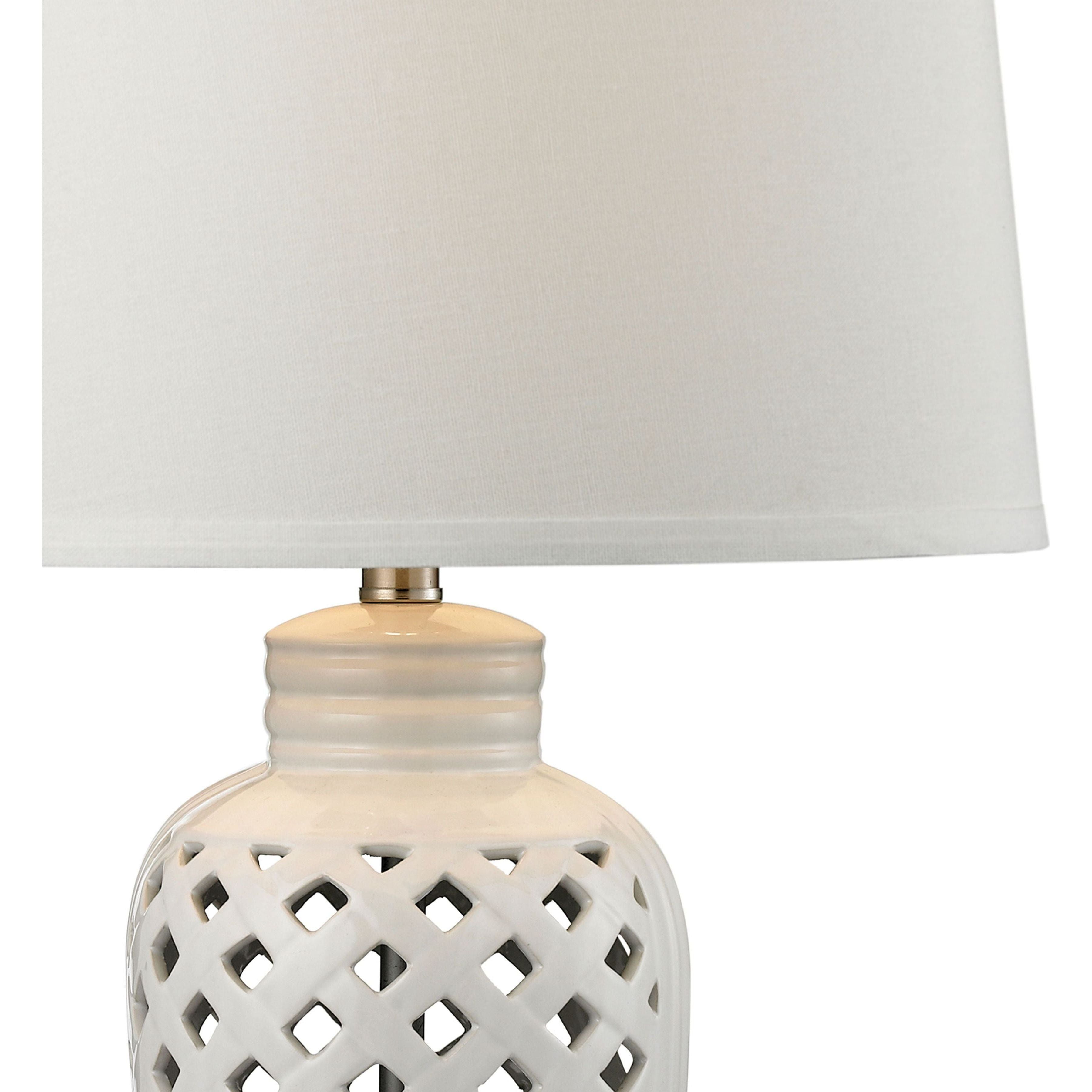 Openwork 27" High 1-Light Table Lamp