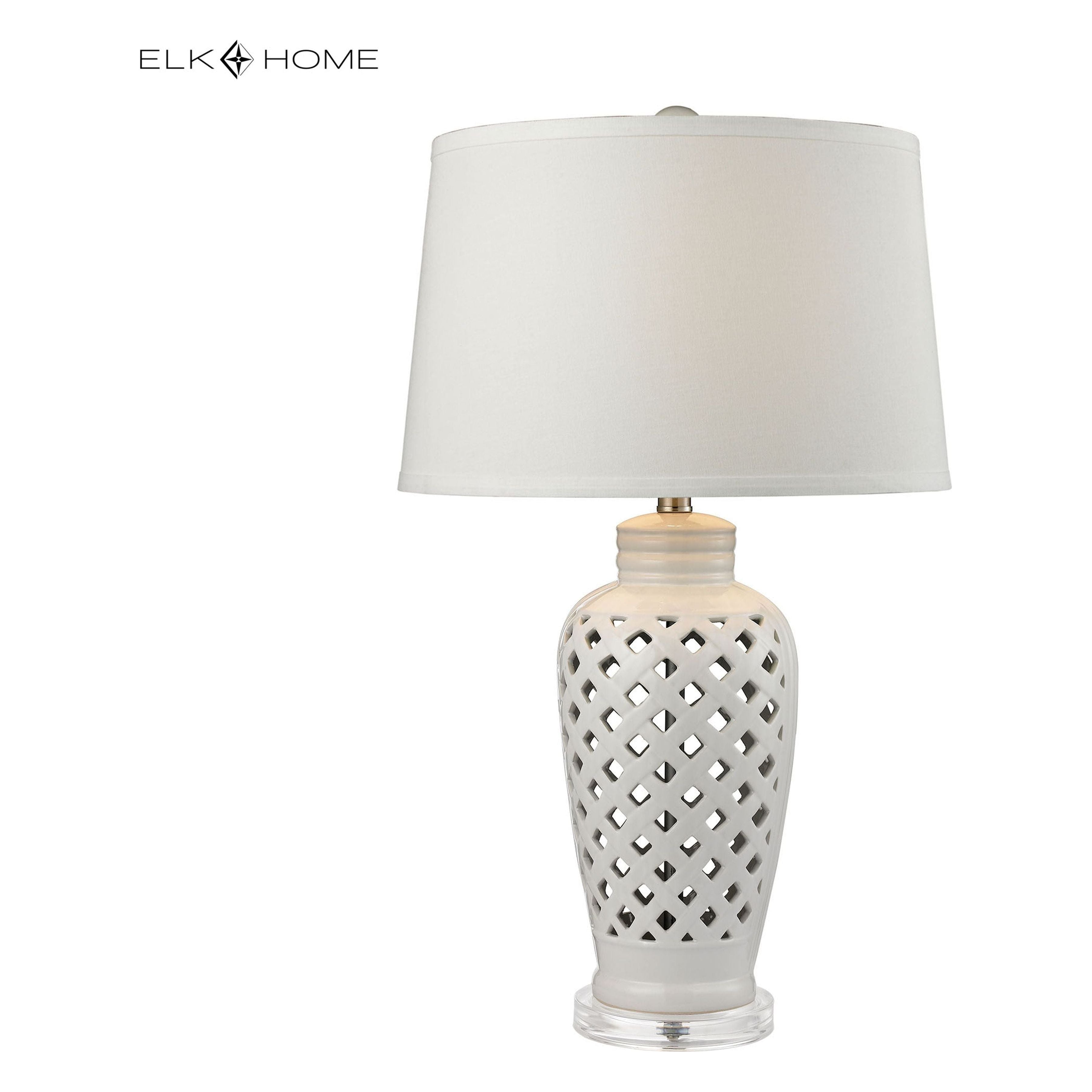 Openwork 27" High 1-Light Table Lamp