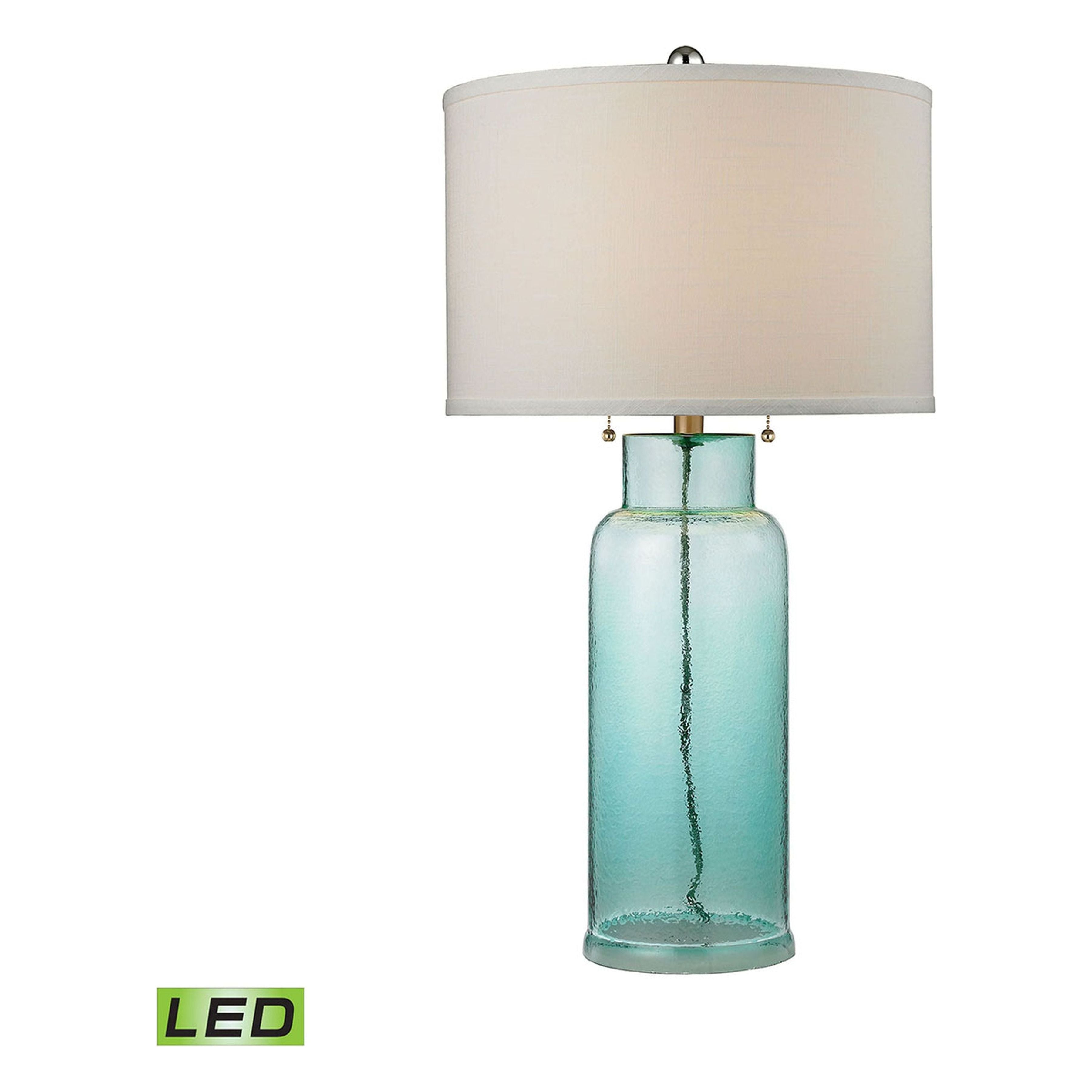 Glass Bottle 30" High 1-Light Table Lamp