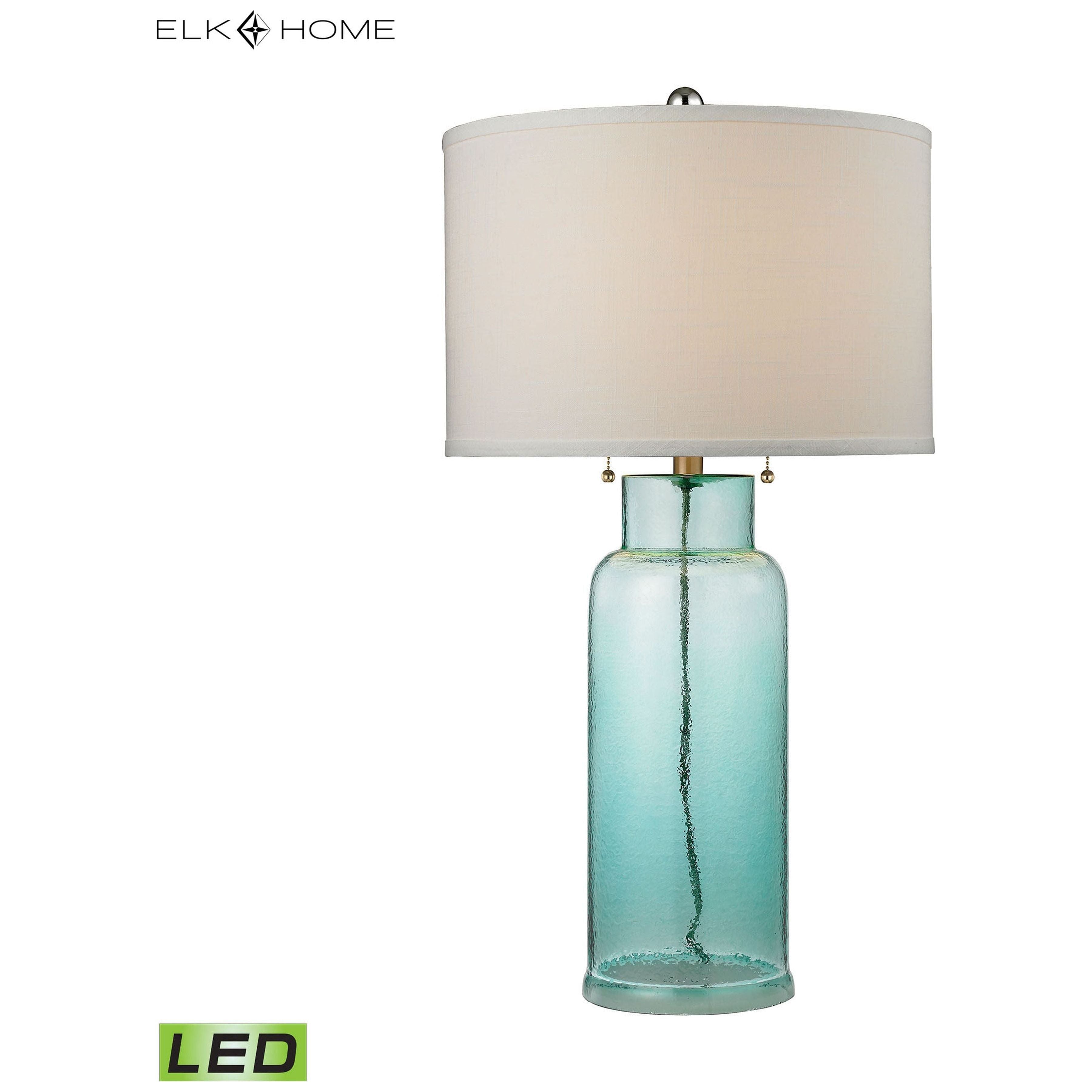 Glass Bottle 30" High 1-Light Table Lamp