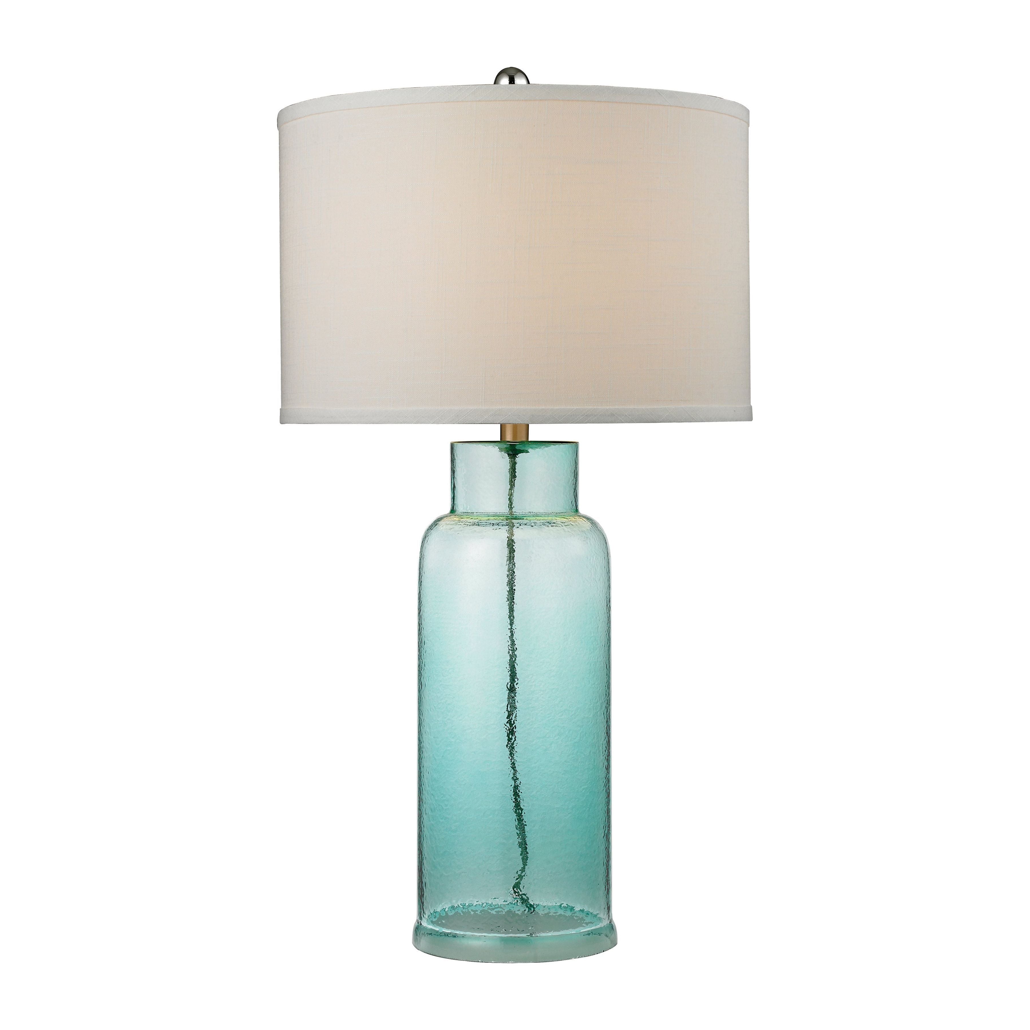 Glass Bottle 30" High 1-Light Table Lamp