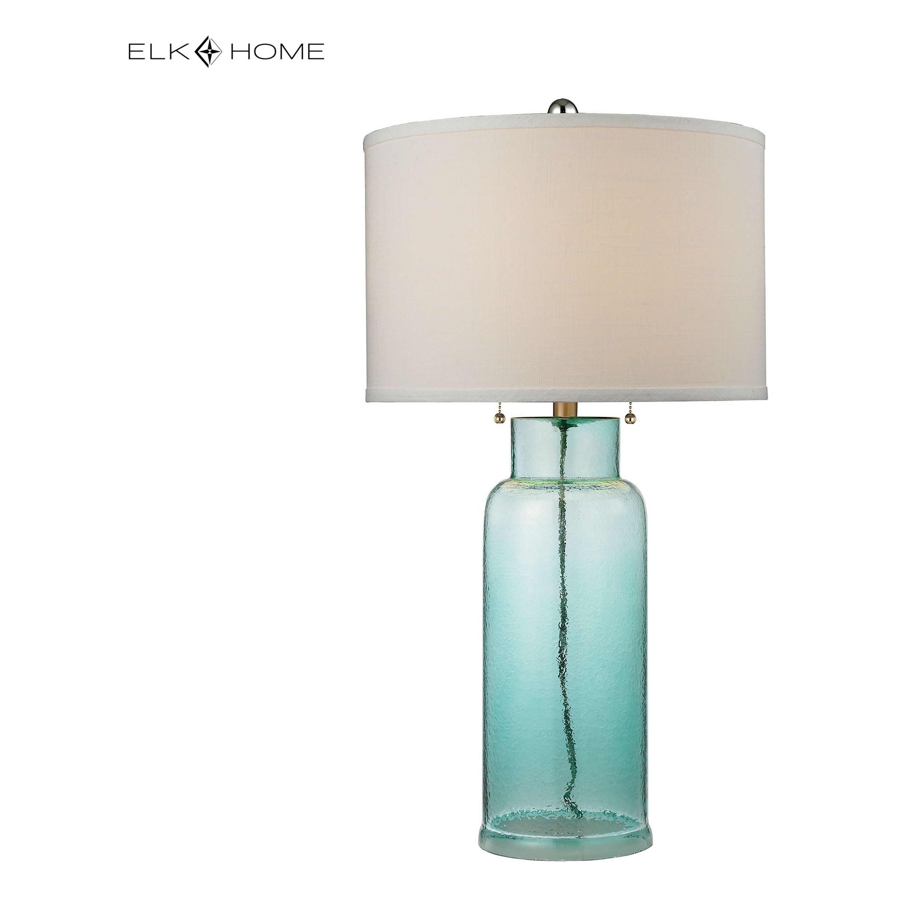 Glass Bottle 30" High 1-Light Table Lamp