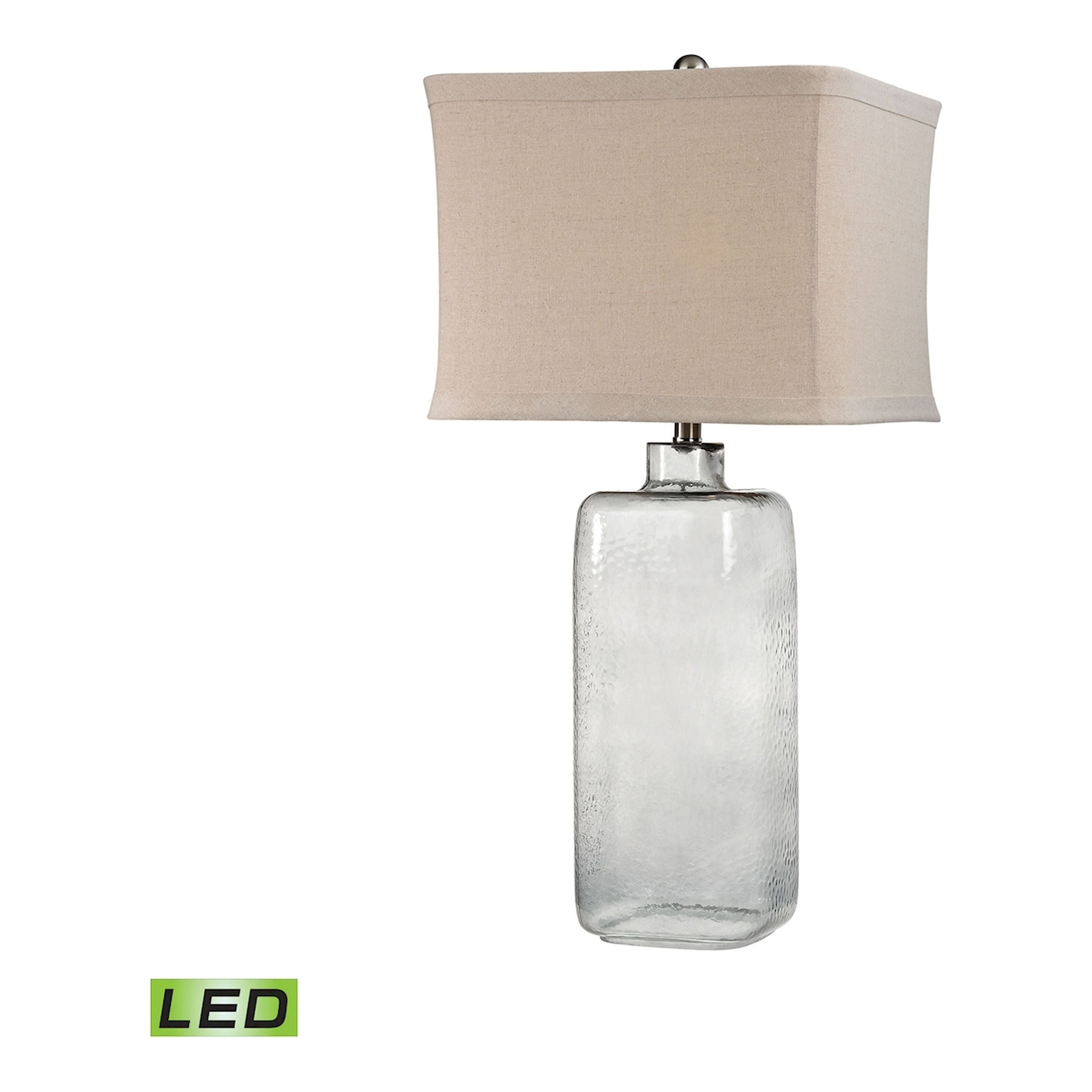 Hammered Glass 31" High 1-Light Table Lamp