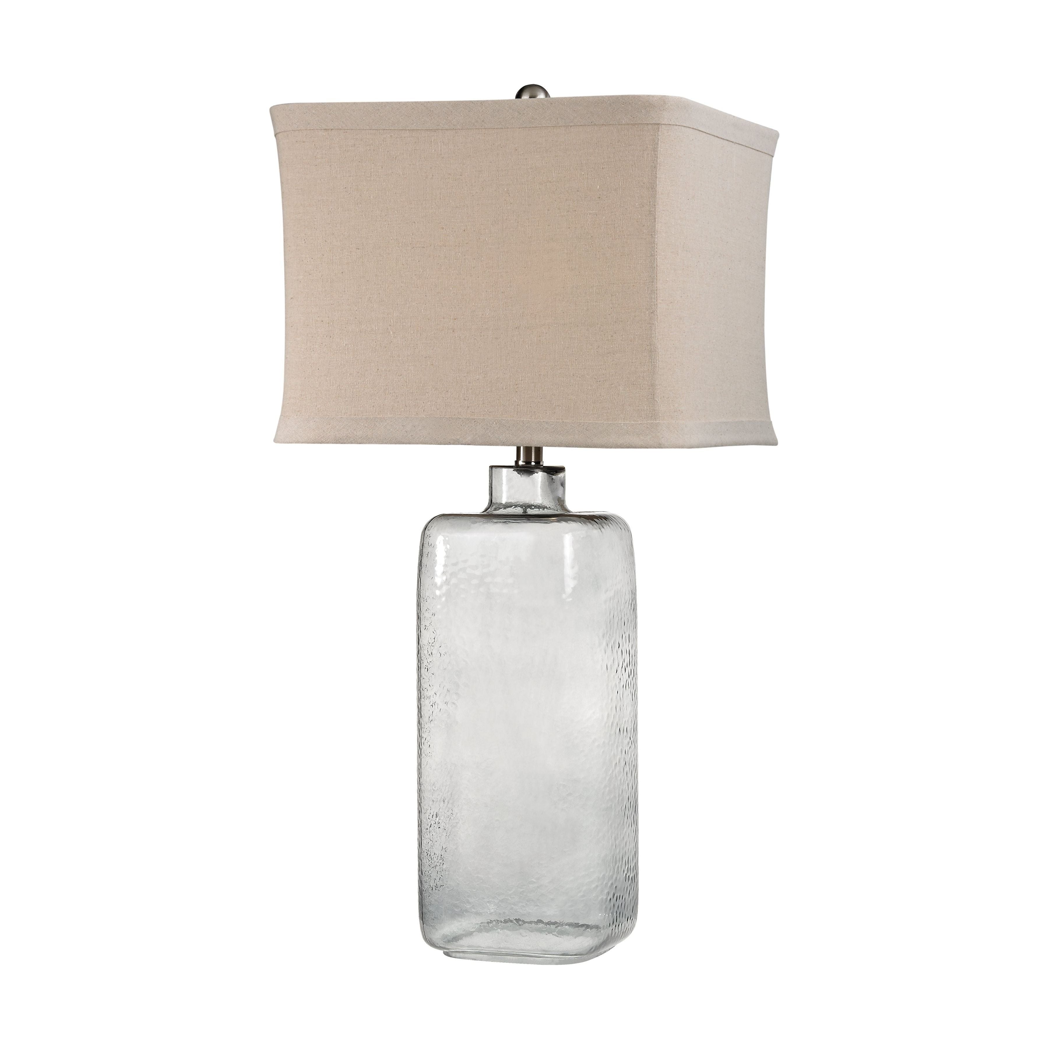 Hammered Glass 31" High 1-Light Table Lamp