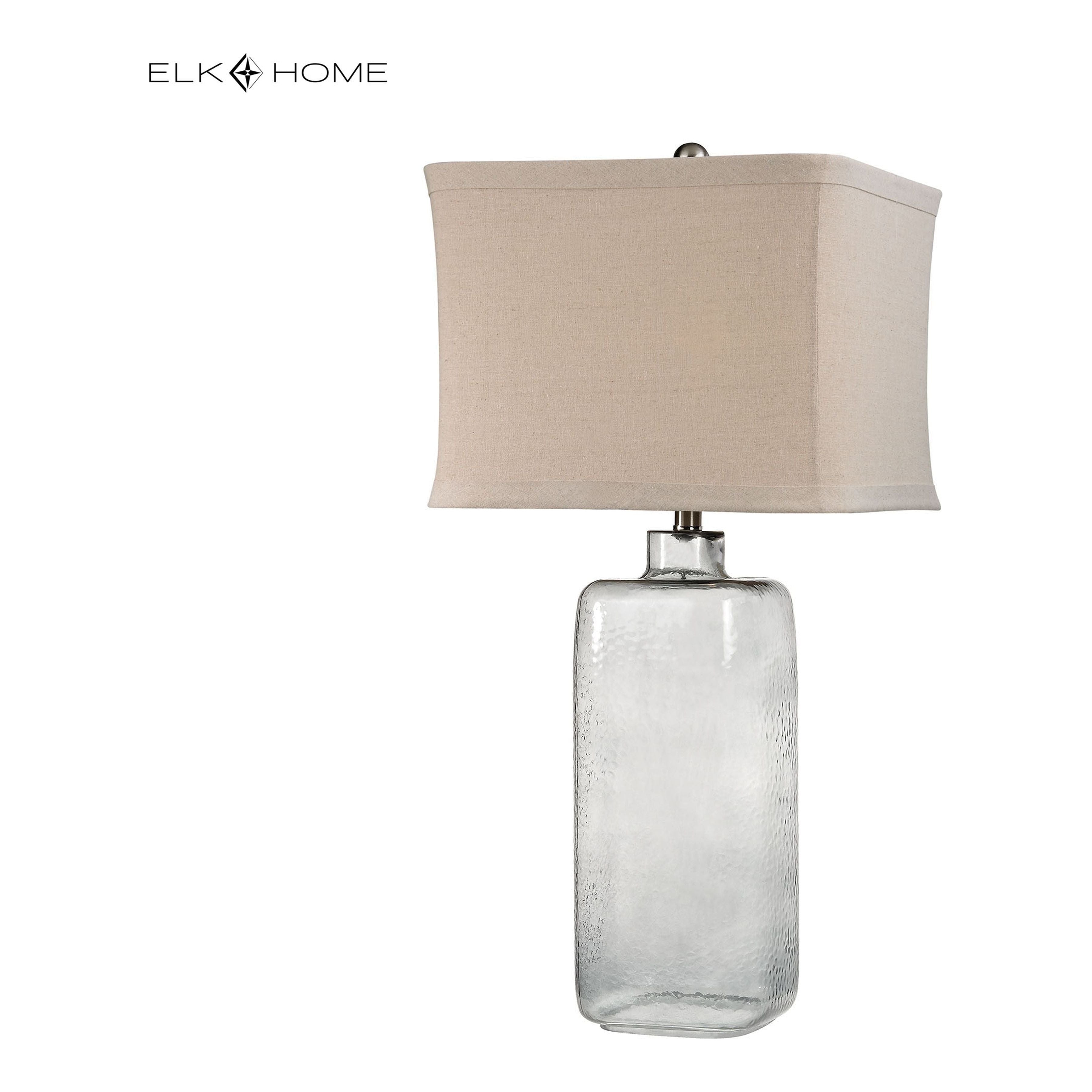 Hammered Glass 31" High 1-Light Table Lamp