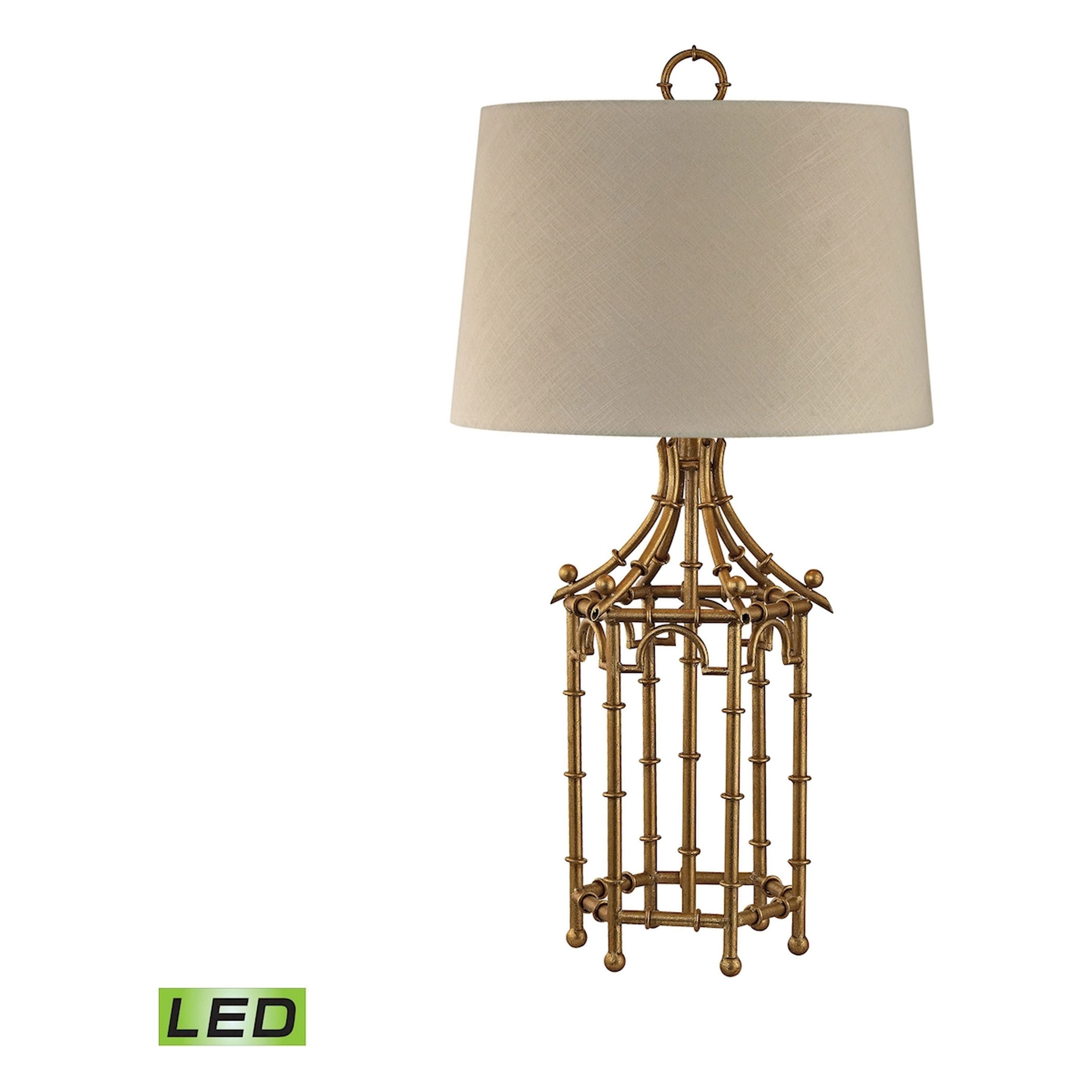 Bamboo Birdcage 32.25" High 1-Light Table Lamp