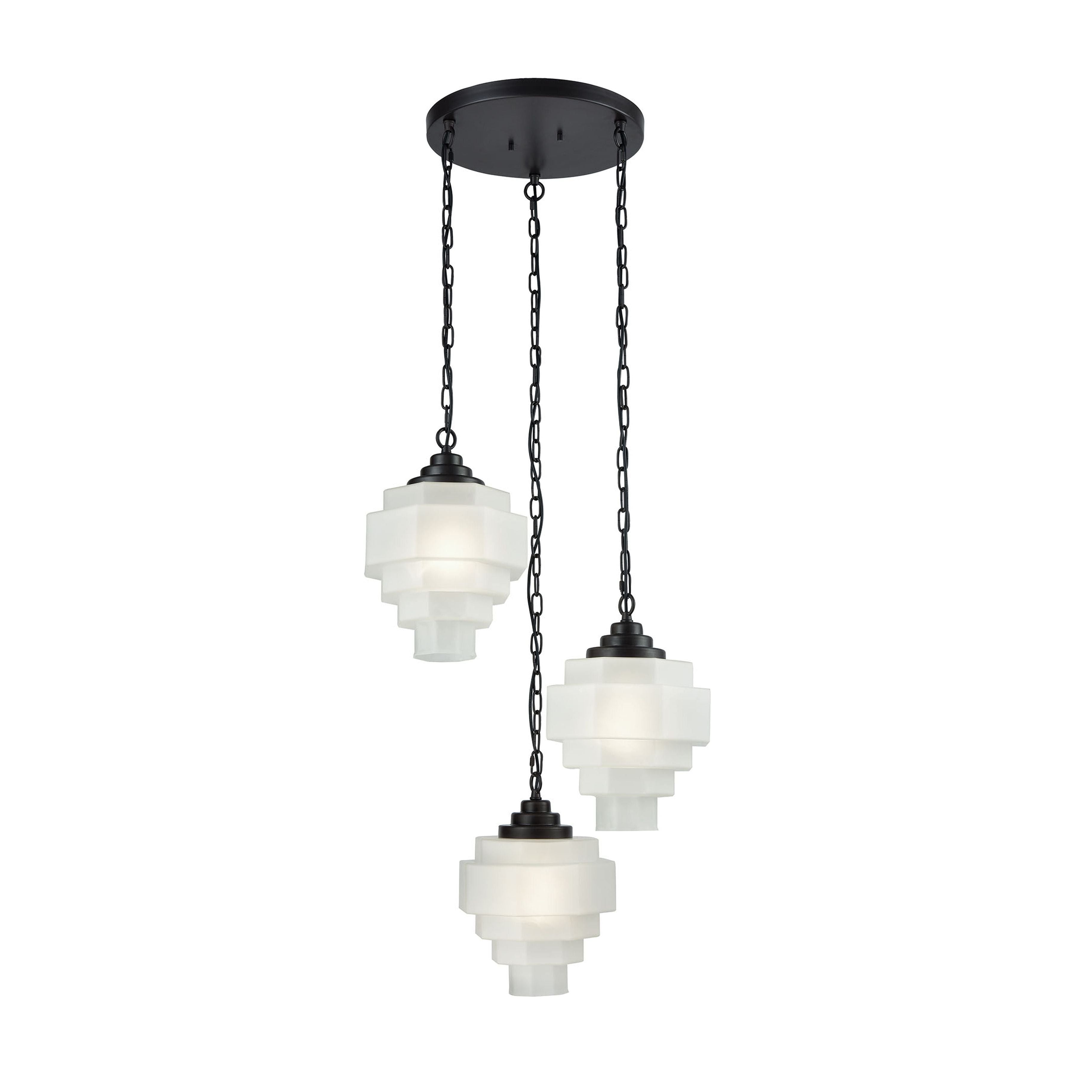 Duke 23" Wide 3-Light Mini Pendant