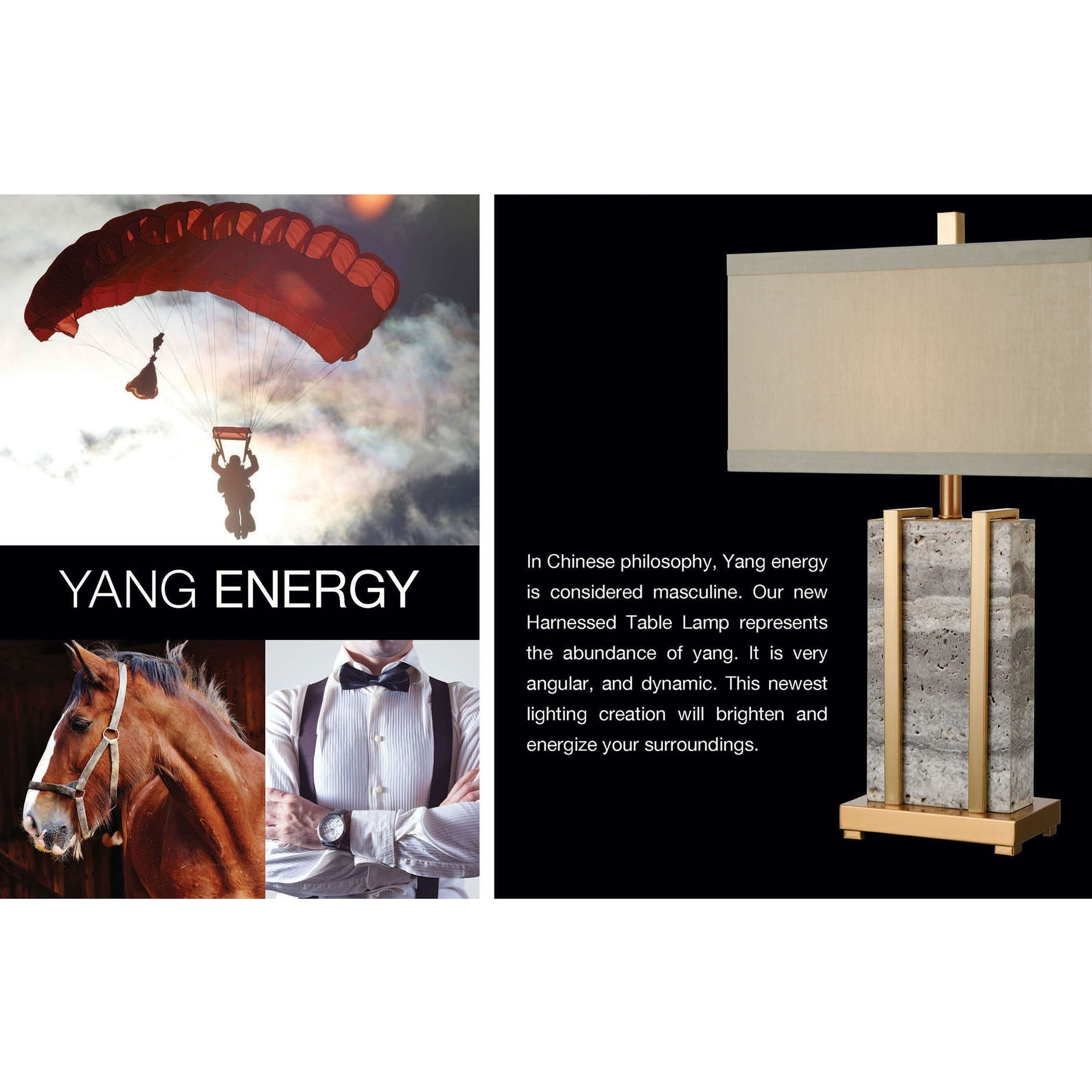 Harnessed 29" High 1-Light Table Lamp