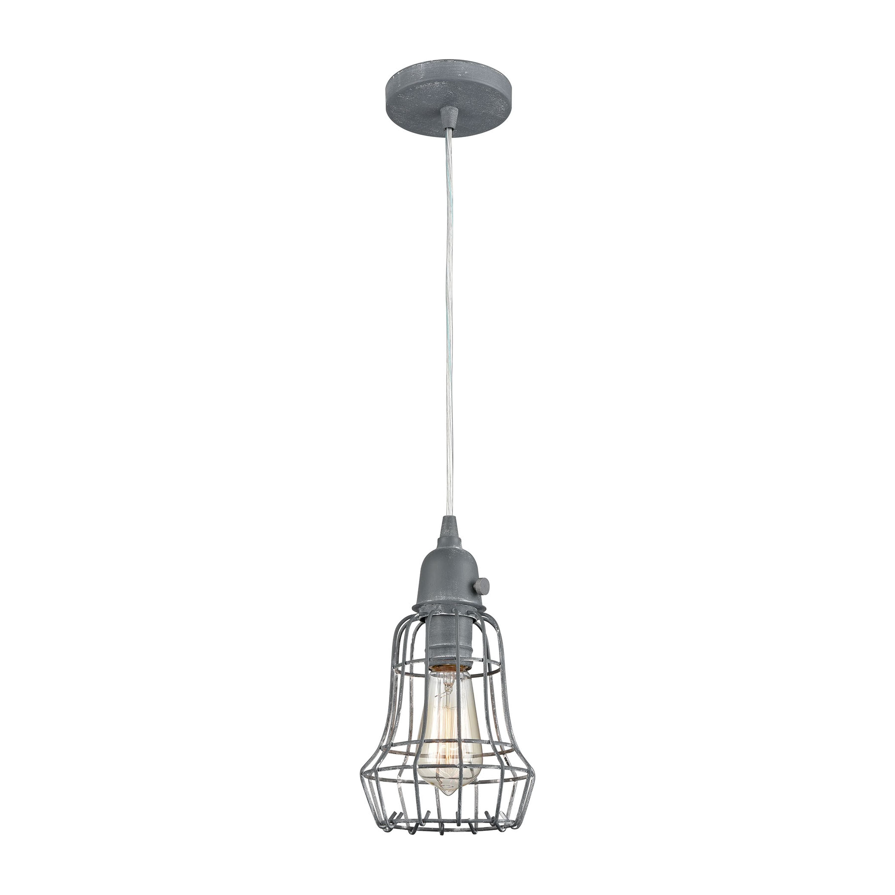 Squashcourt 6" Wide 1-Light Mini Pendant