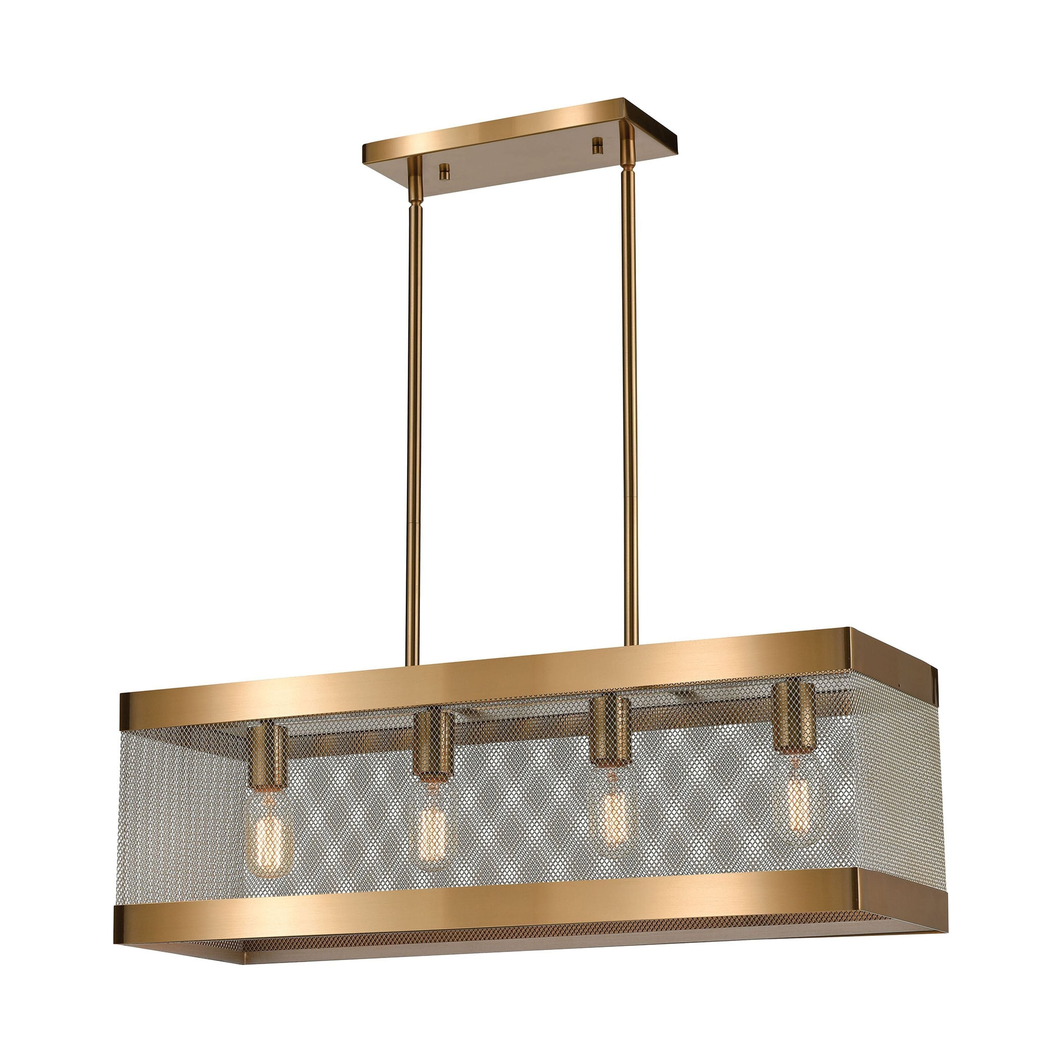 Line in the Sand 28" Wide 4-Light Chandelier