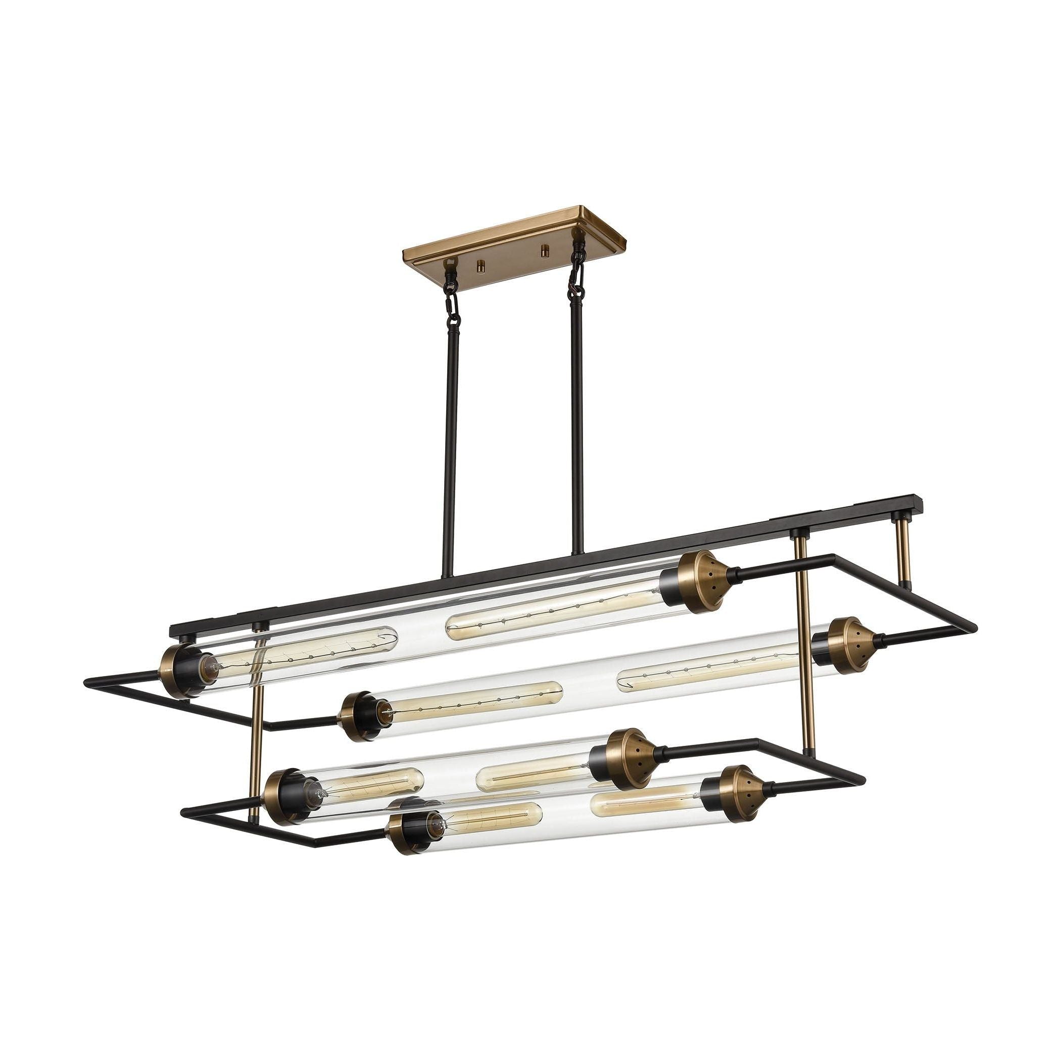 North By North East 40" Wide 8-Light Linear Chandelier