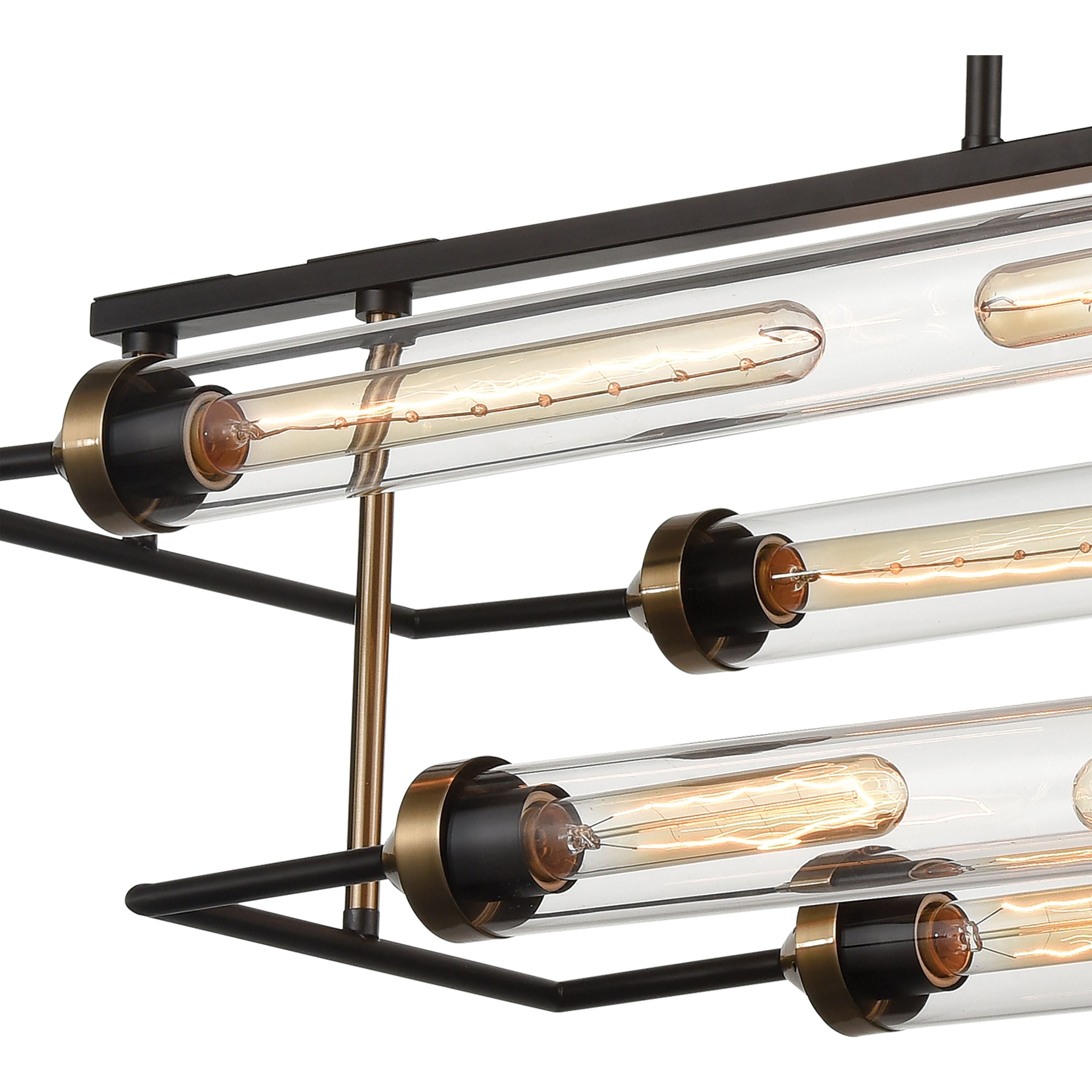 North By North East 40" Wide 8-Light Linear Chandelier