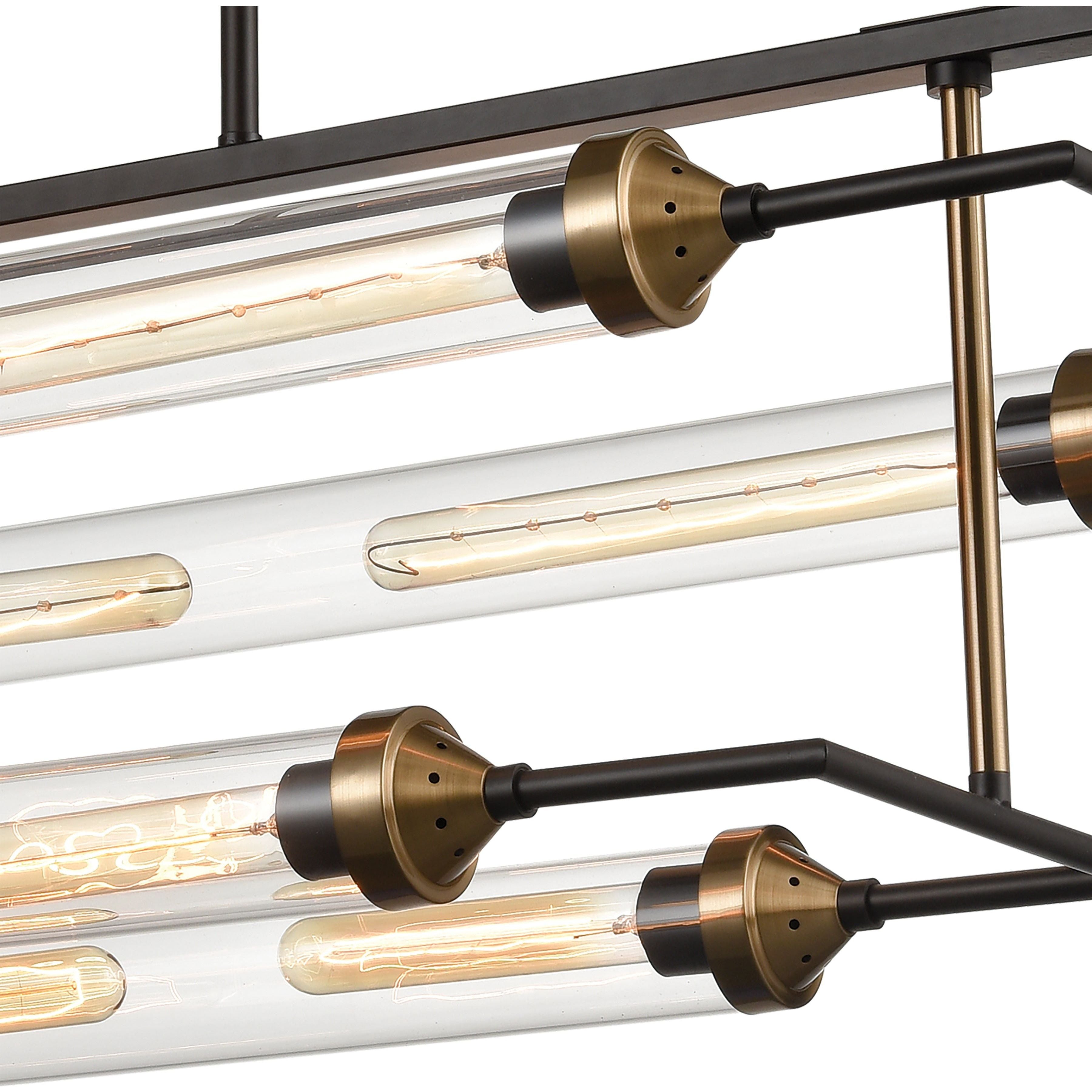 North By North East 40" Wide 8-Light Linear Chandelier