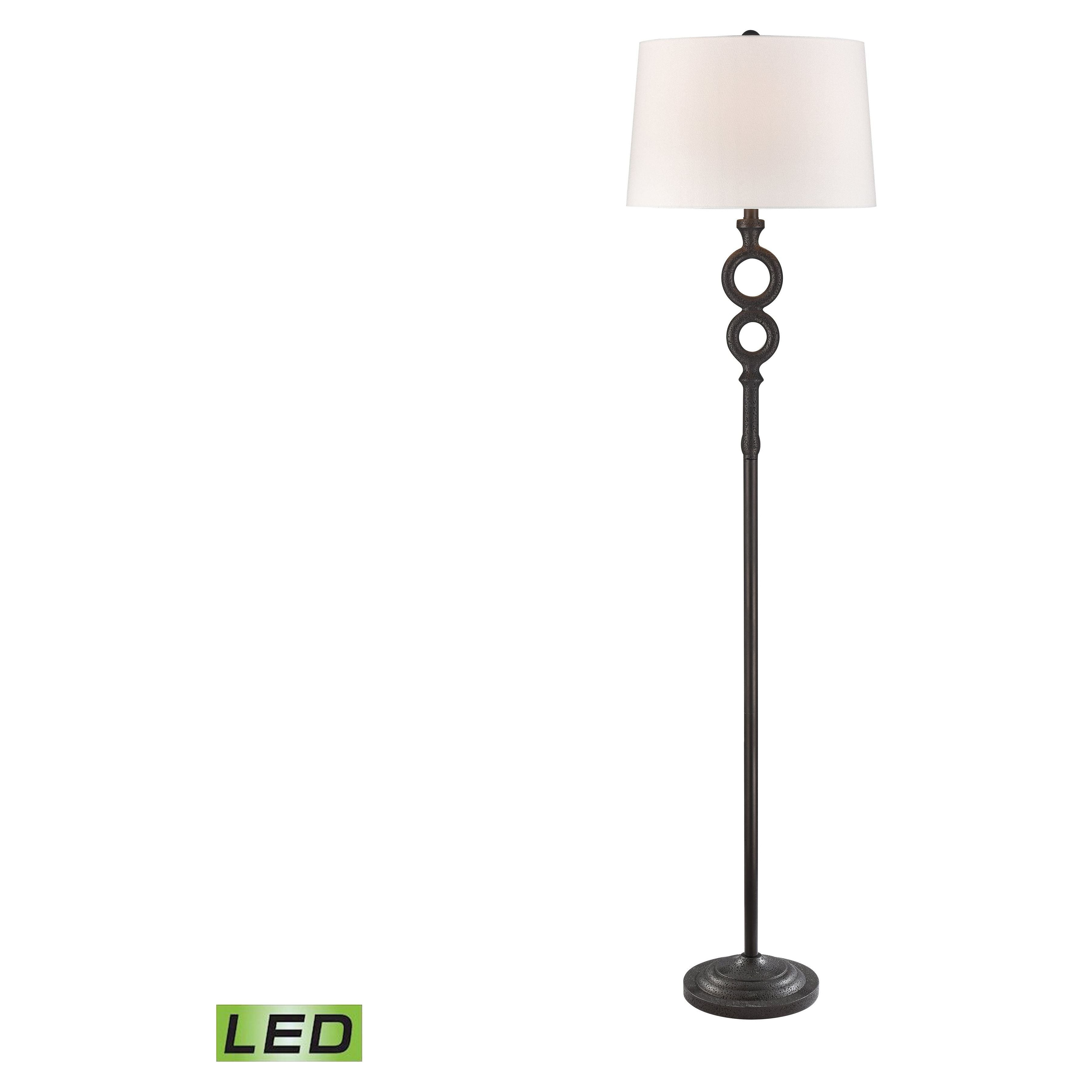 Hammered Home 67" High 1-Light Floor Lamp