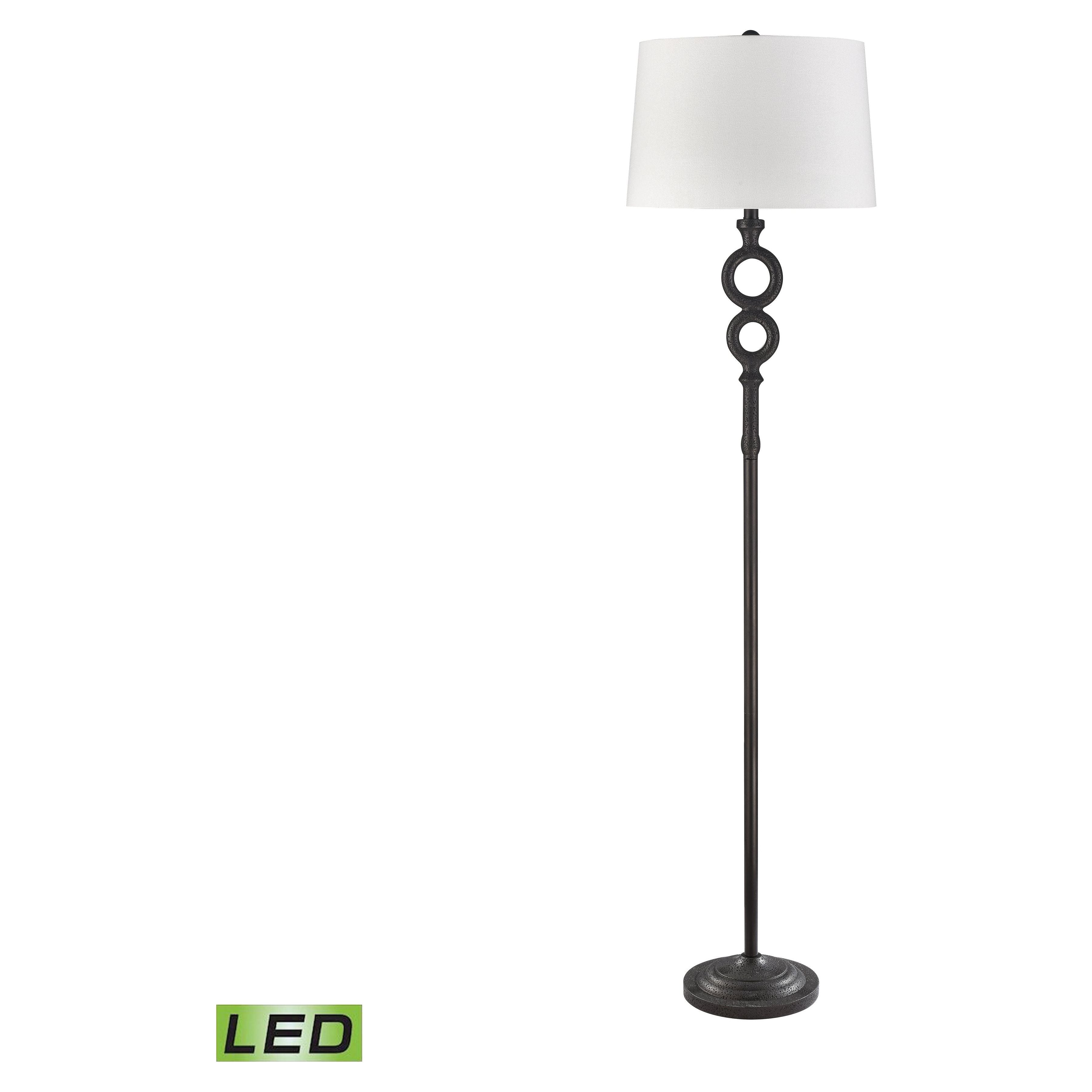 Hammered Home 67" High 1-Light Floor Lamp