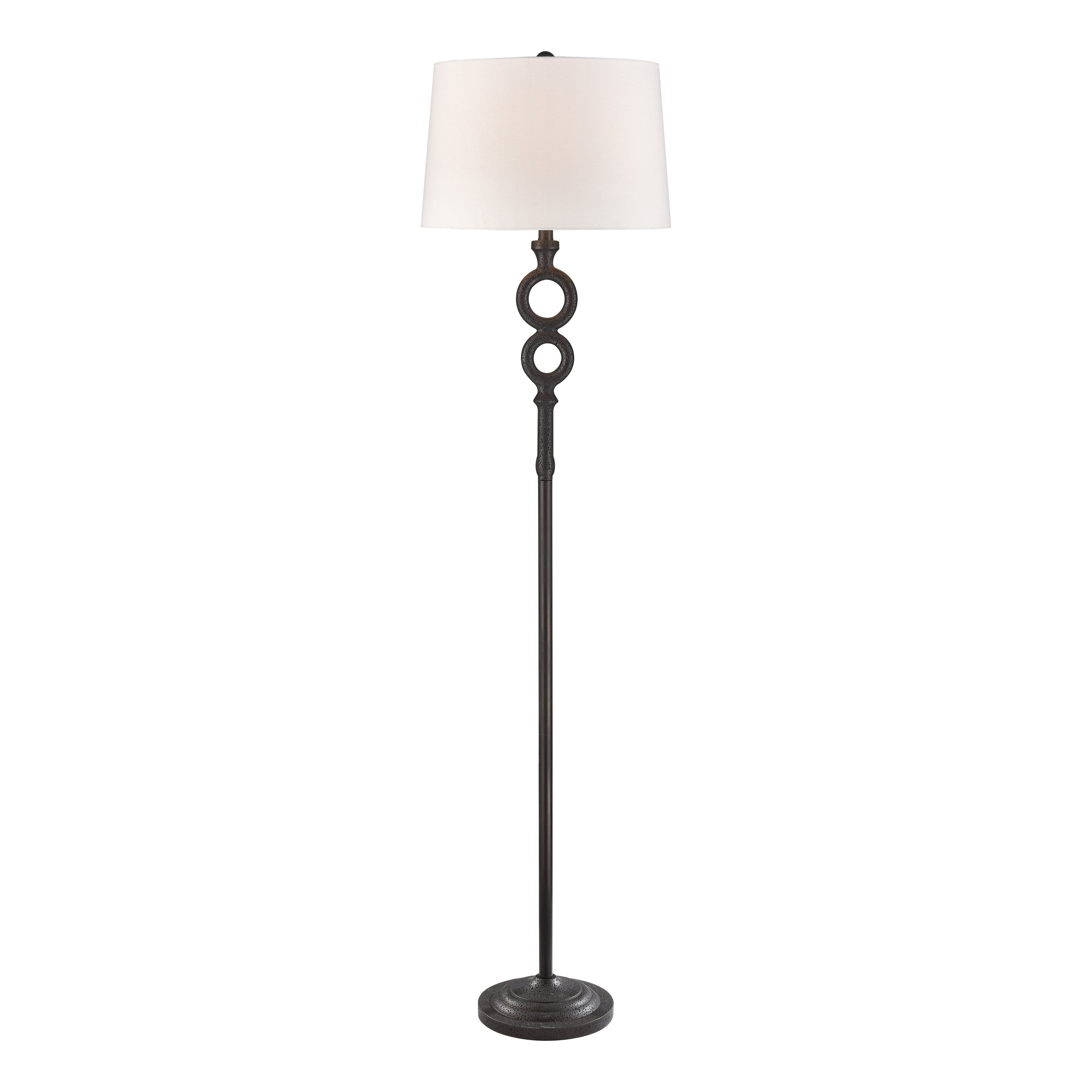 Hammered Home 67" High 1-Light Floor Lamp