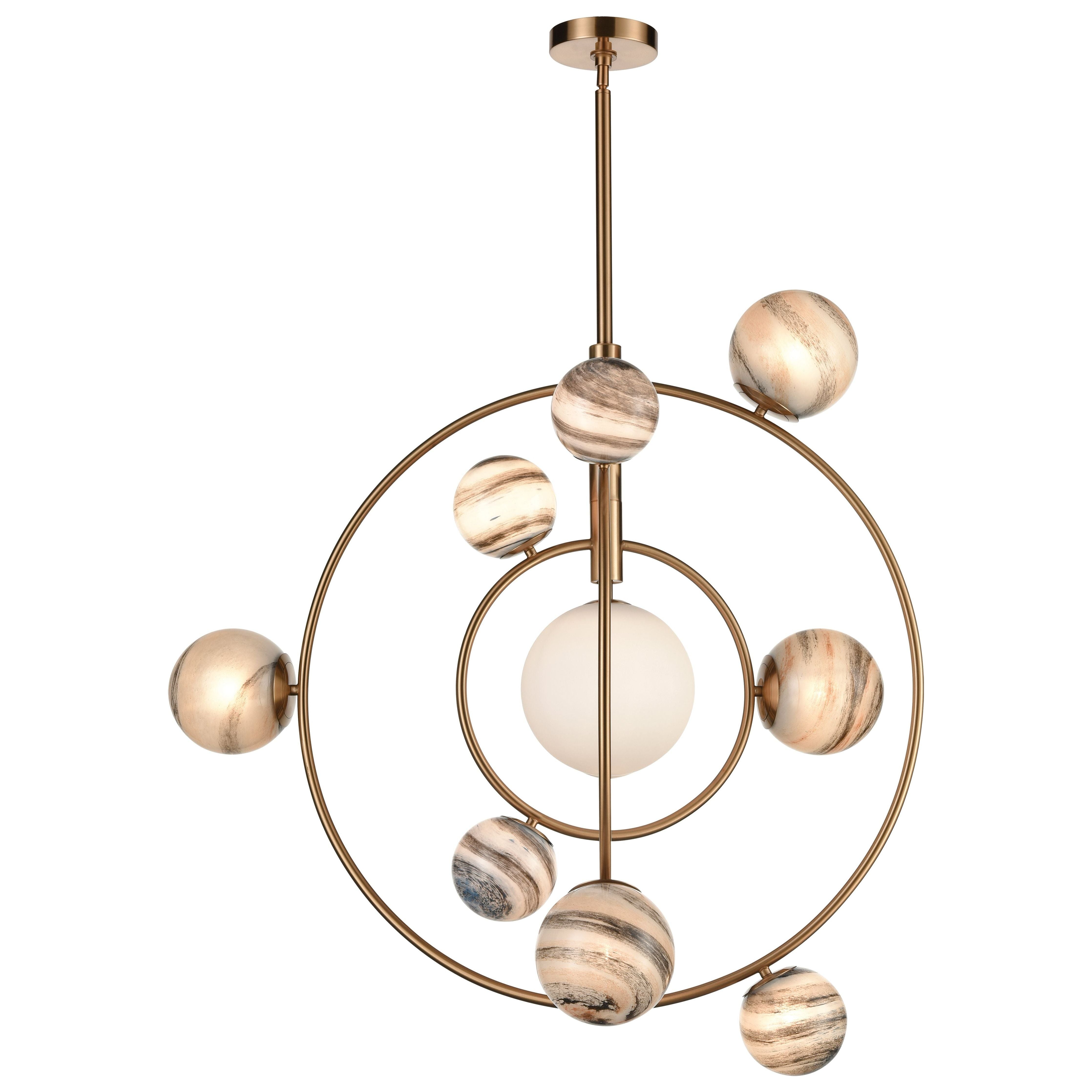 Orbital 35" Wide 10-Light Chandelier