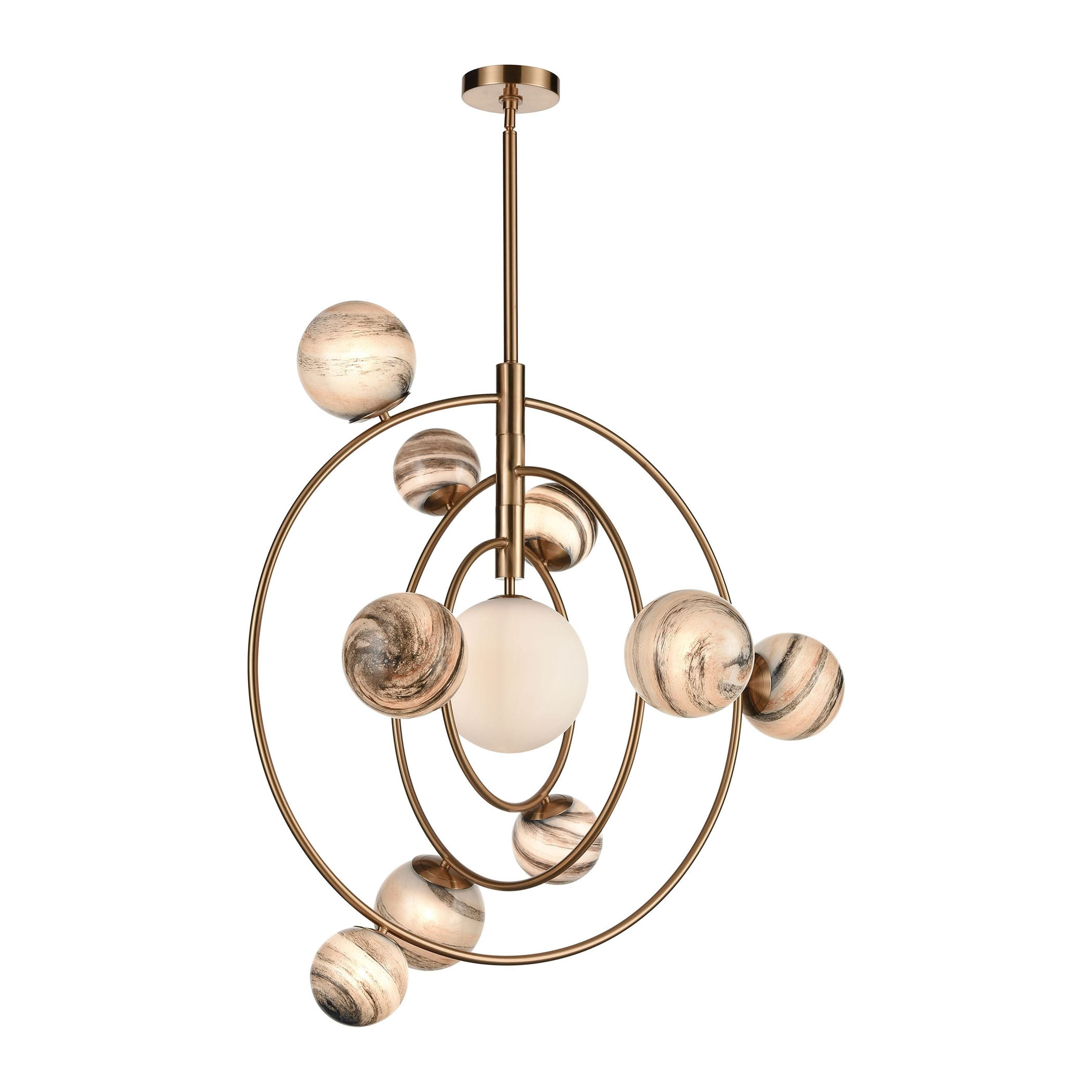 Orbital 35" Wide 10-Light Chandelier