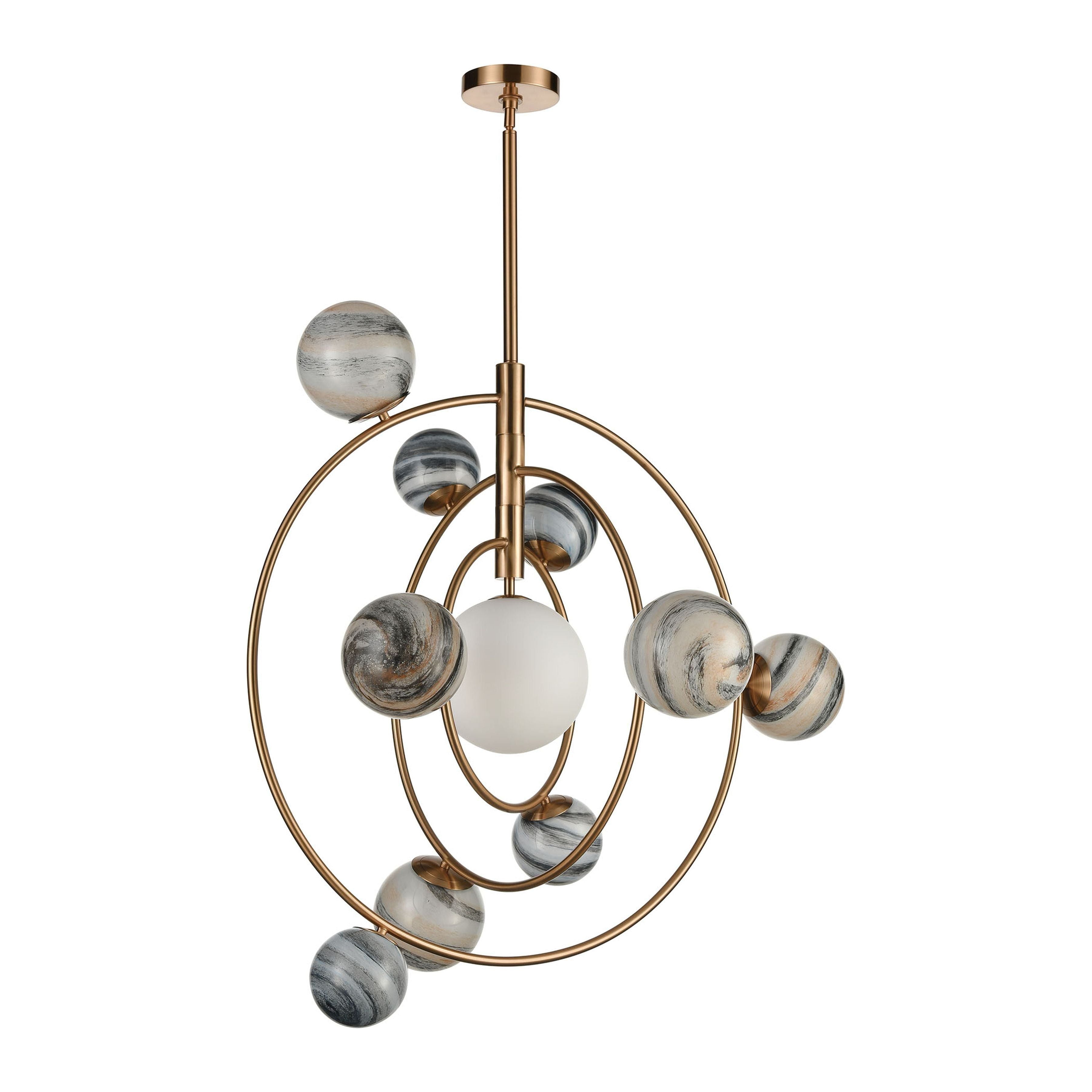 Orbital 35" Wide 10-Light Chandelier