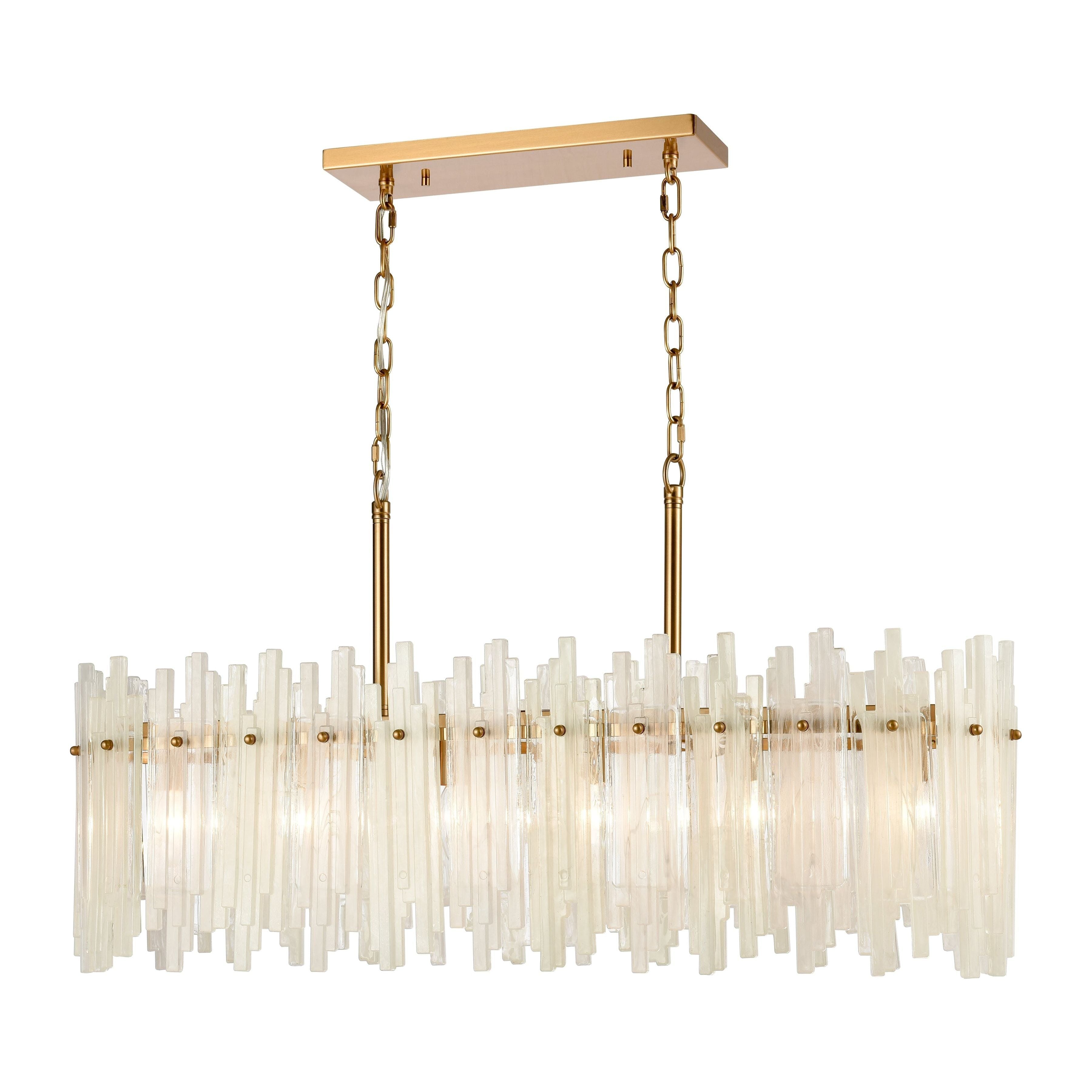 Brinicle 36" Wide 6-Light Linear Chandelier