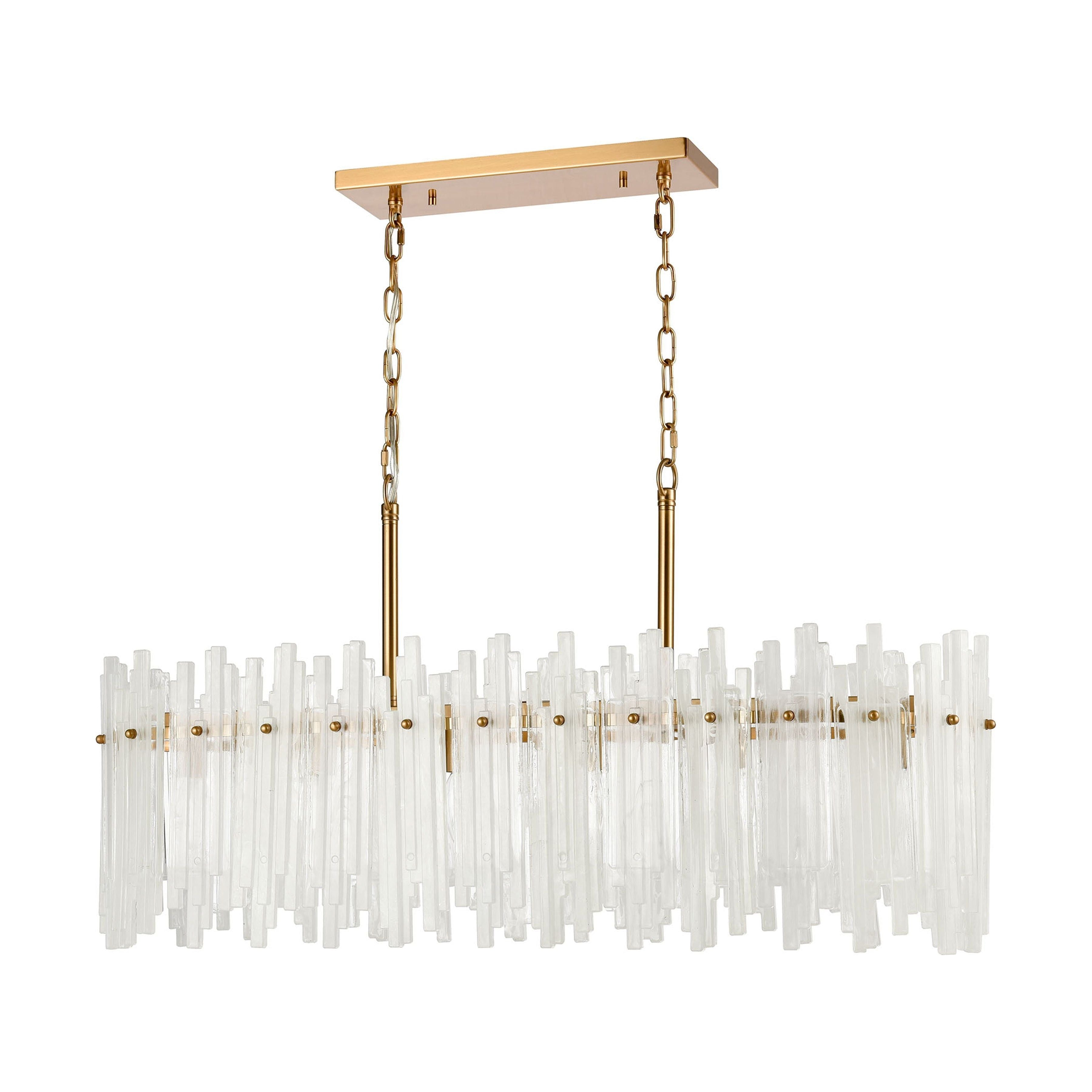 Brinicle 36" Wide 6-Light Linear Chandelier