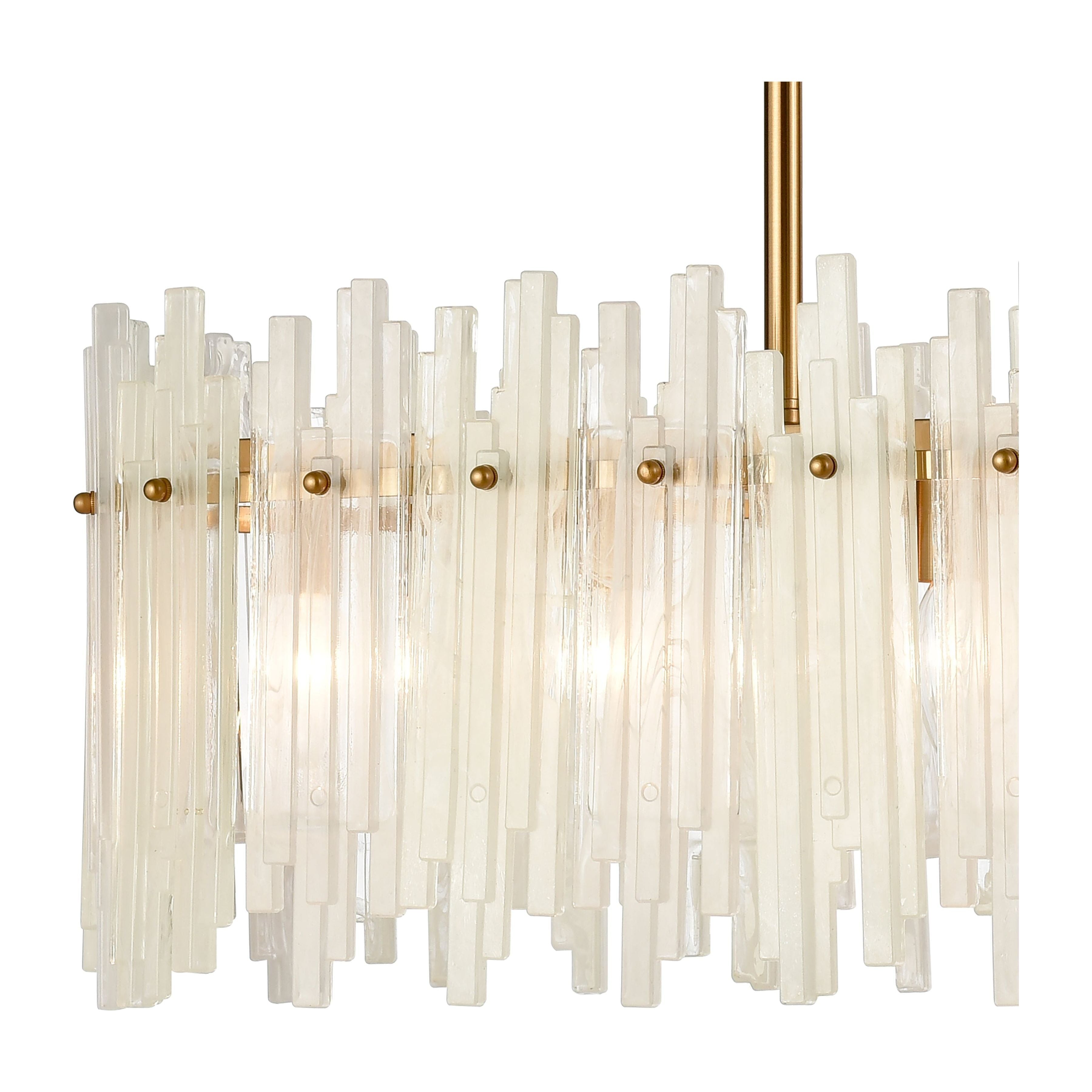 Brinicle 36" Wide 6-Light Linear Chandelier