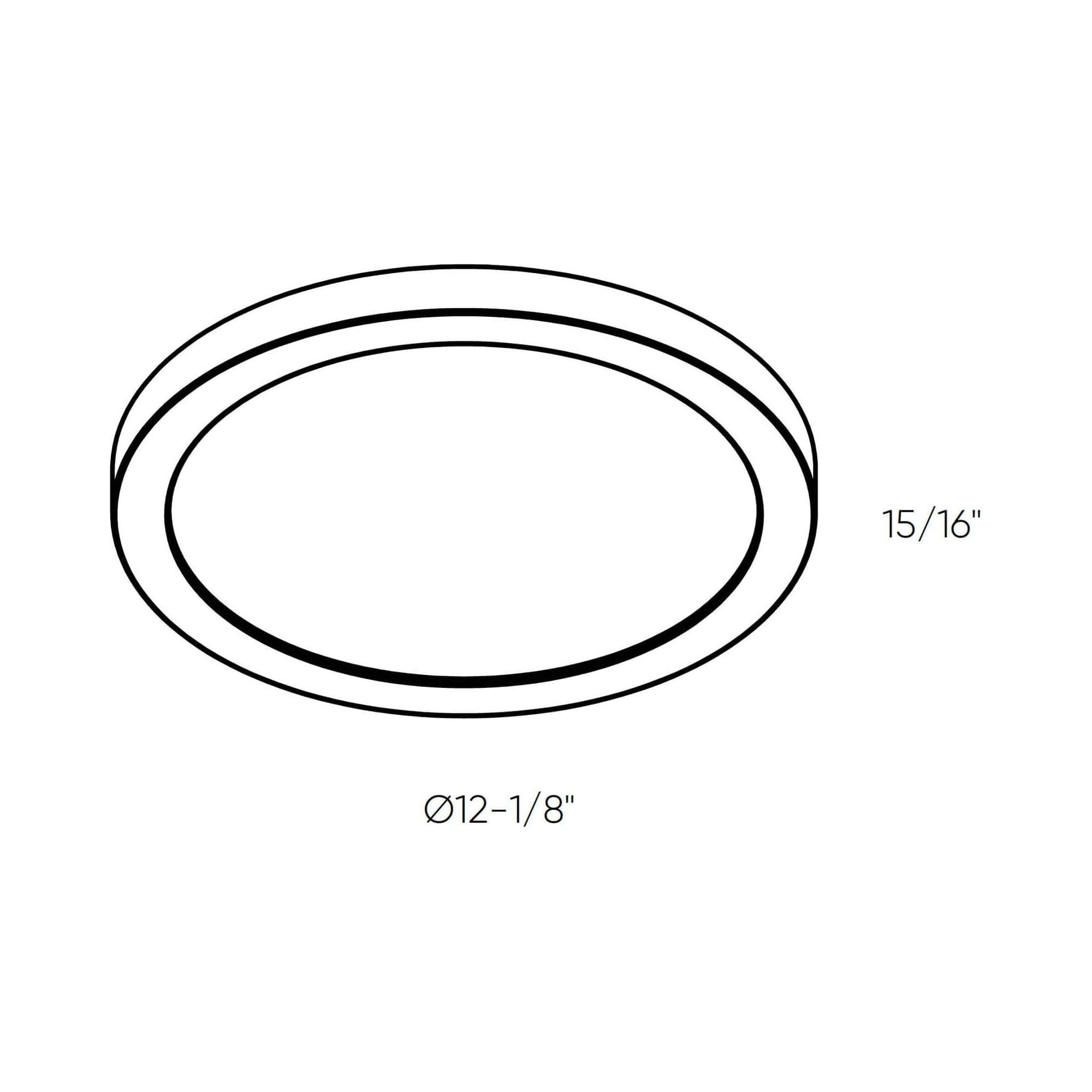 Radiance 12" Metal Flush Mount 5CCT