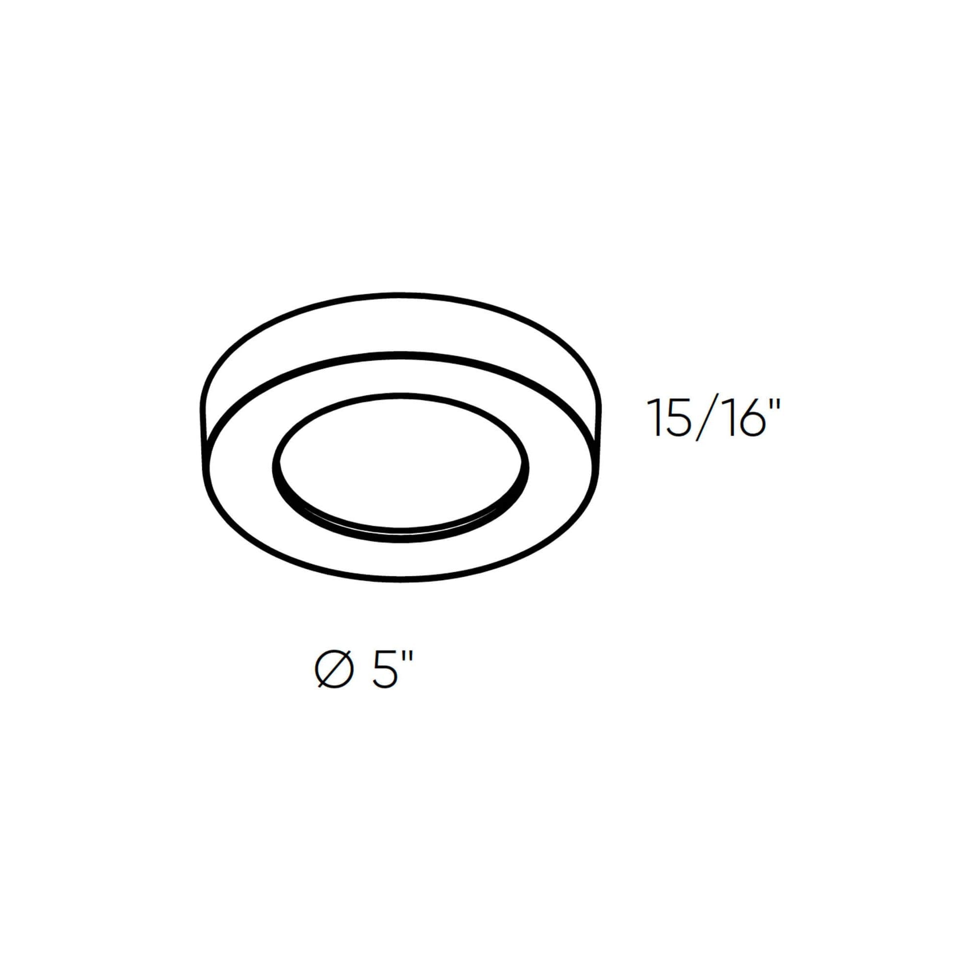 Prime 5" Plastic Flush Mount 5CCT