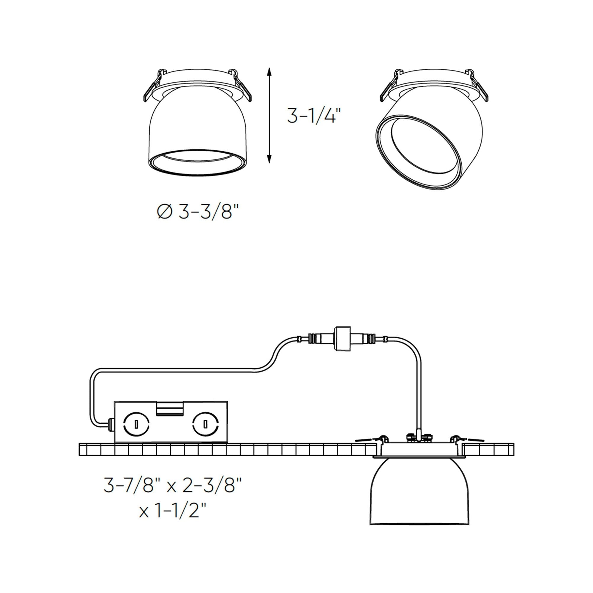 3" 5CCT Gimbal Spot Light