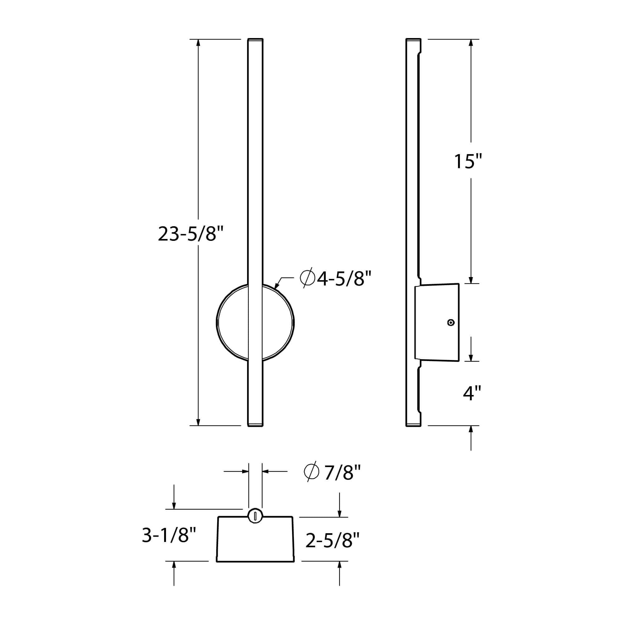 Midnight 24" Indirect Linear Wall Sconce