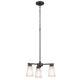 Stamos 18" 3-Light Chandelier