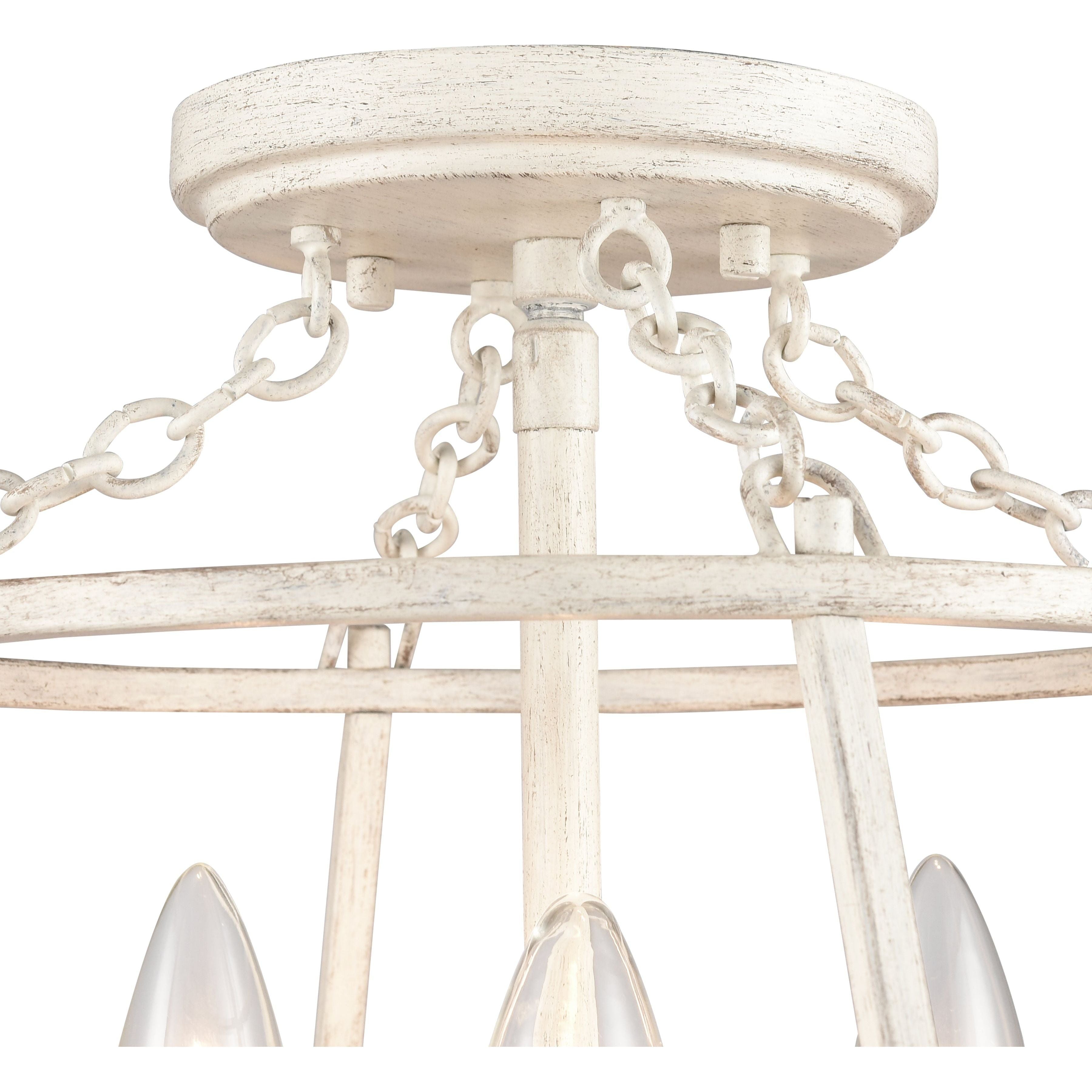 Joanie 13" Wide 3-Light Semi Flush Mount