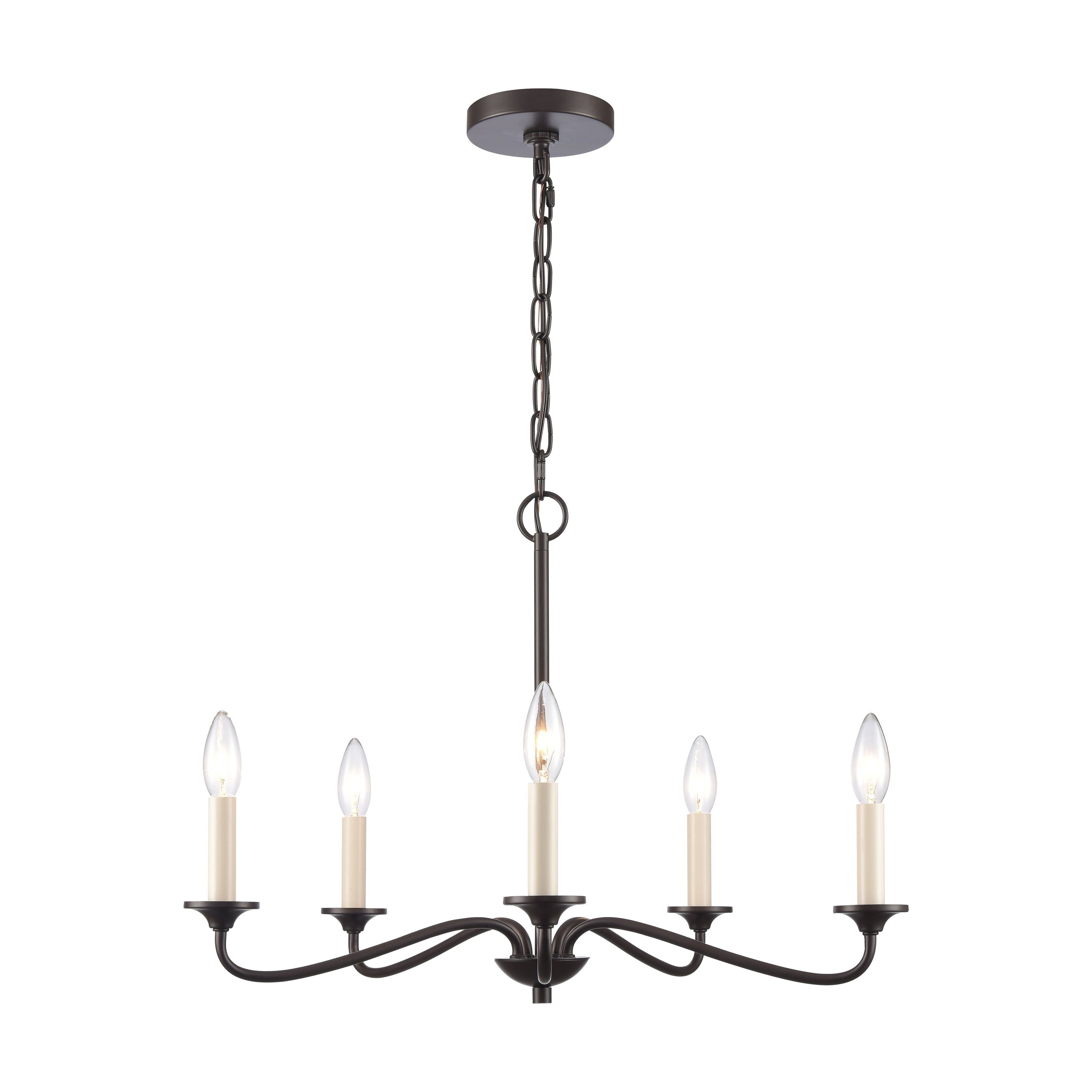 Quinn 24" Wide 5-Light Chandelier