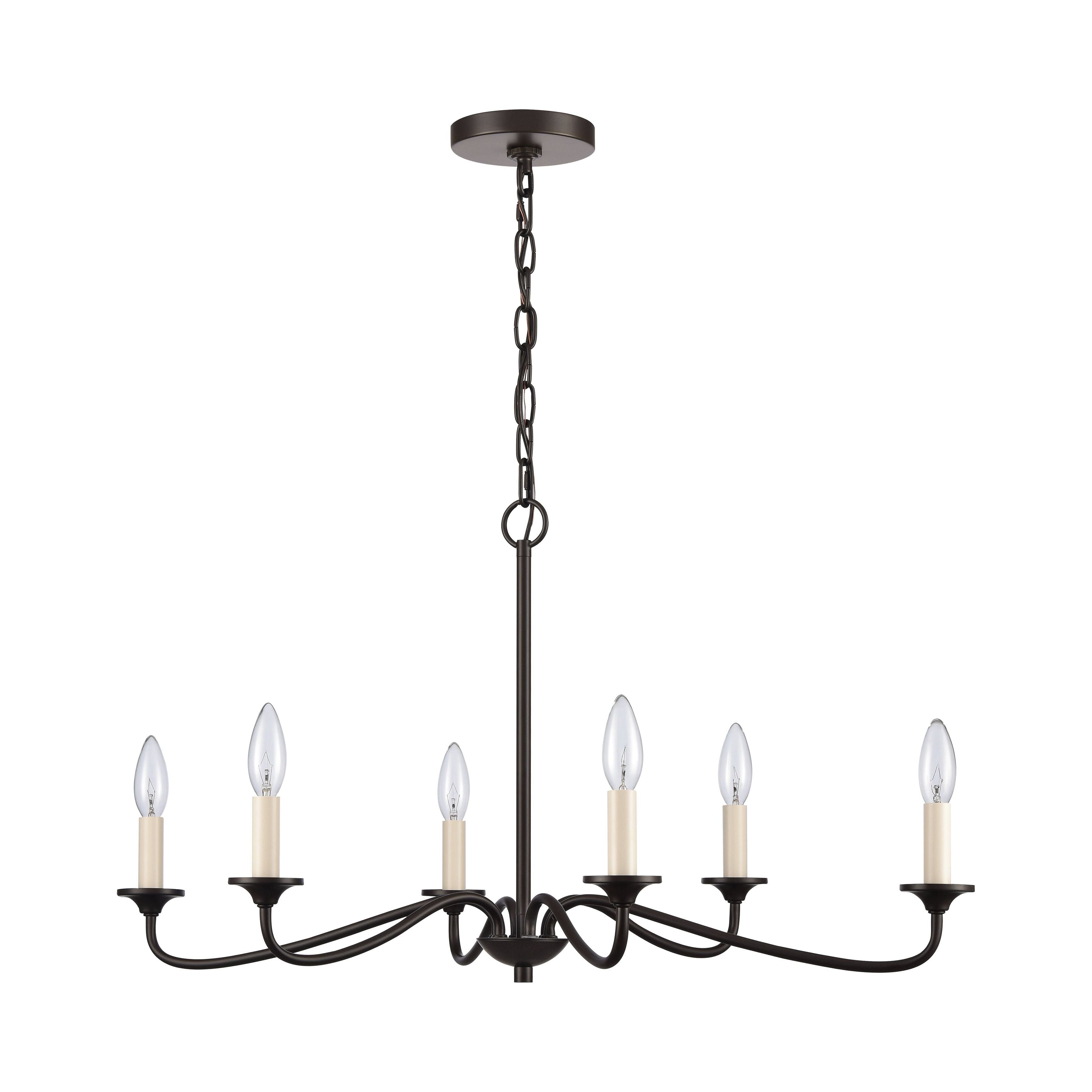 Quinn 30" Wide 6-Light Chandelier