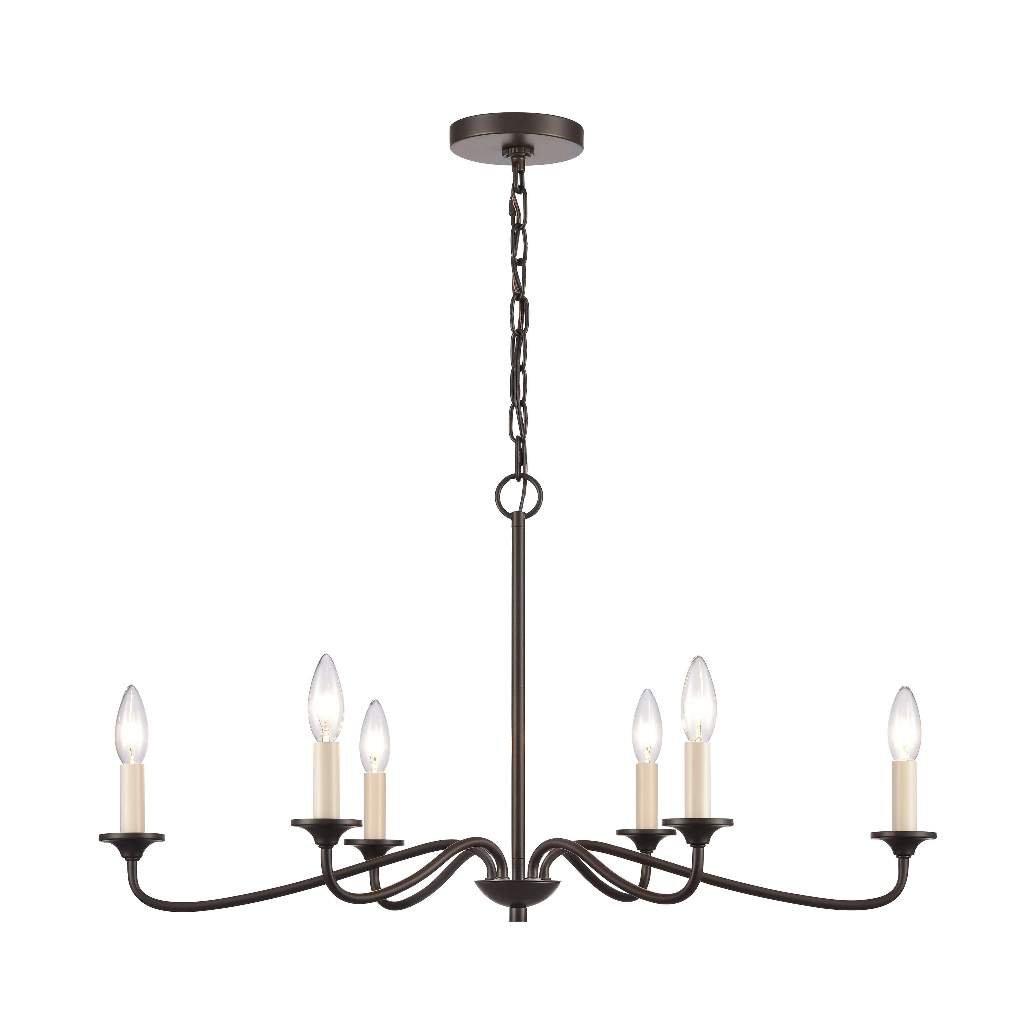 Quinn 30" Wide 6-Light Chandelier