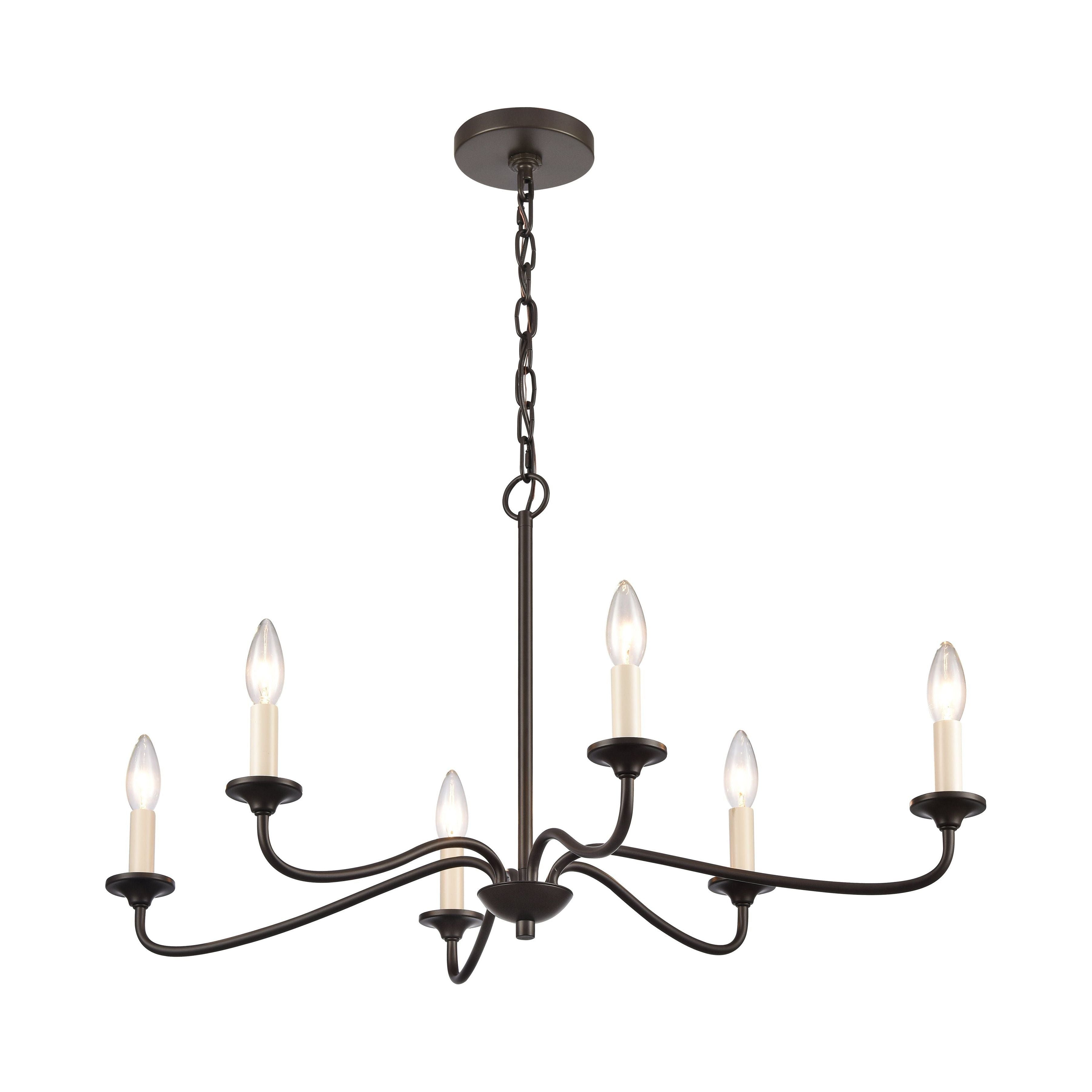 Quinn 30" Wide 6-Light Chandelier