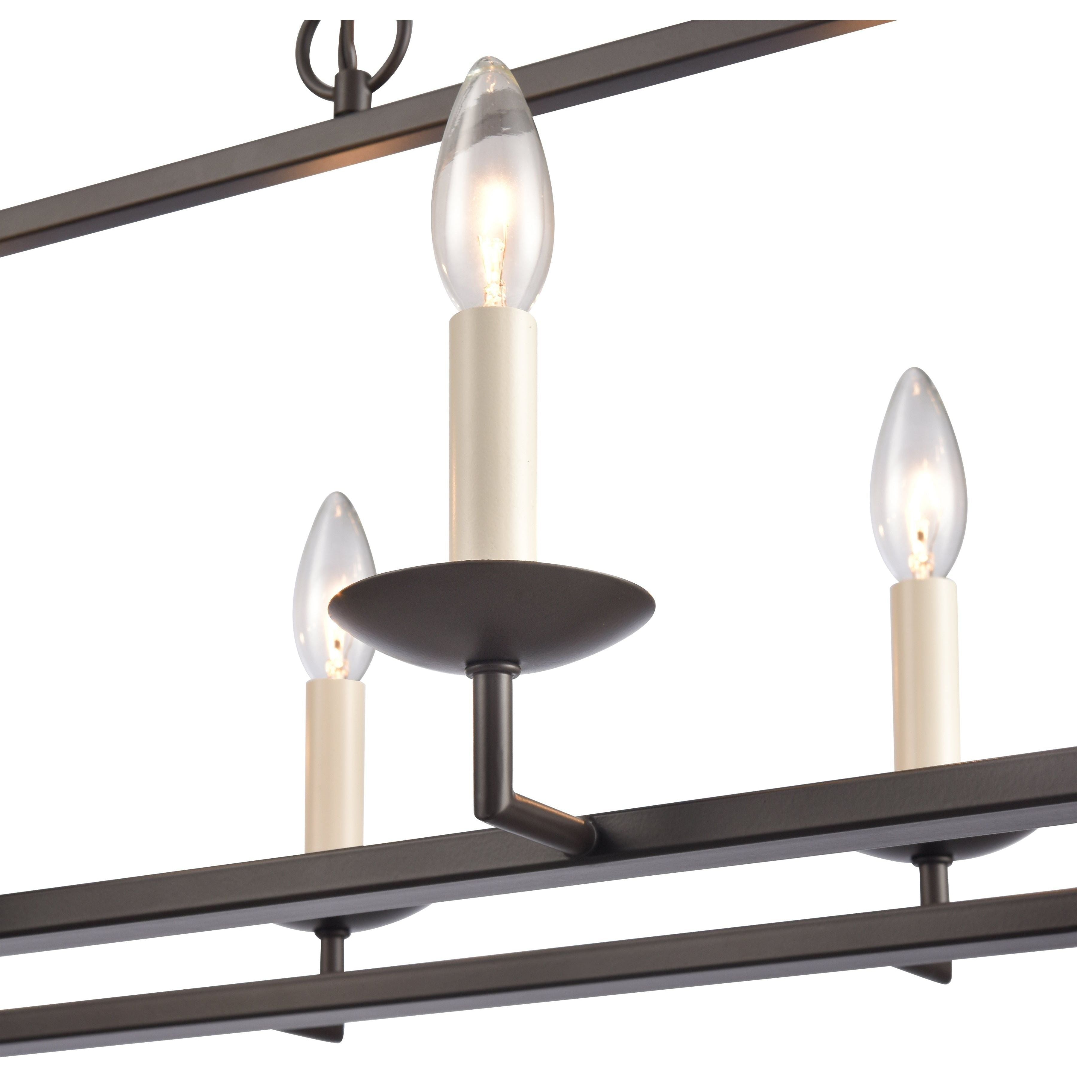 Joanie 34" Wide 6-Light Linear Chandelier