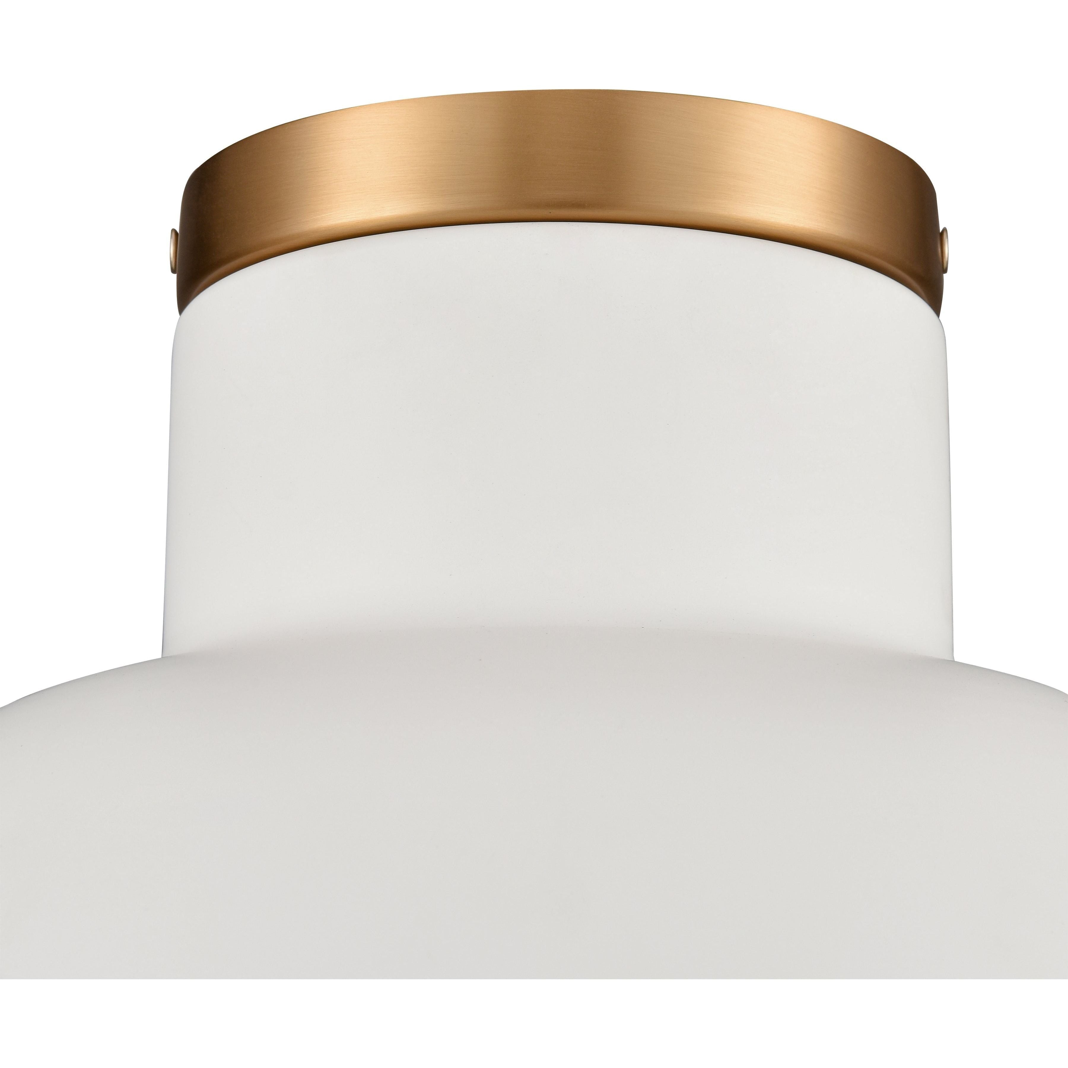 Lewellen 10" Wide 1-Light Semi Flush Mount