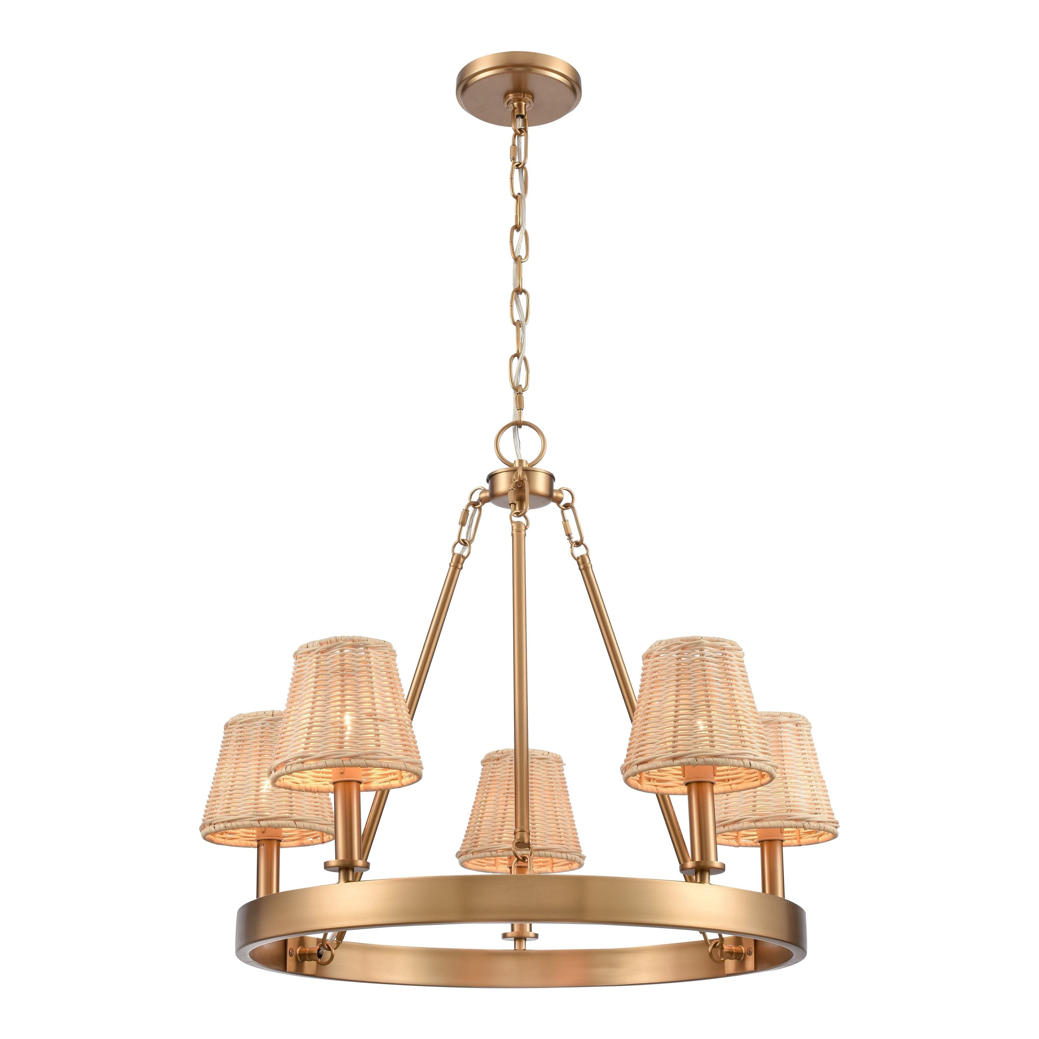 Rydell 24.5" Wide 5-Light Chandelier