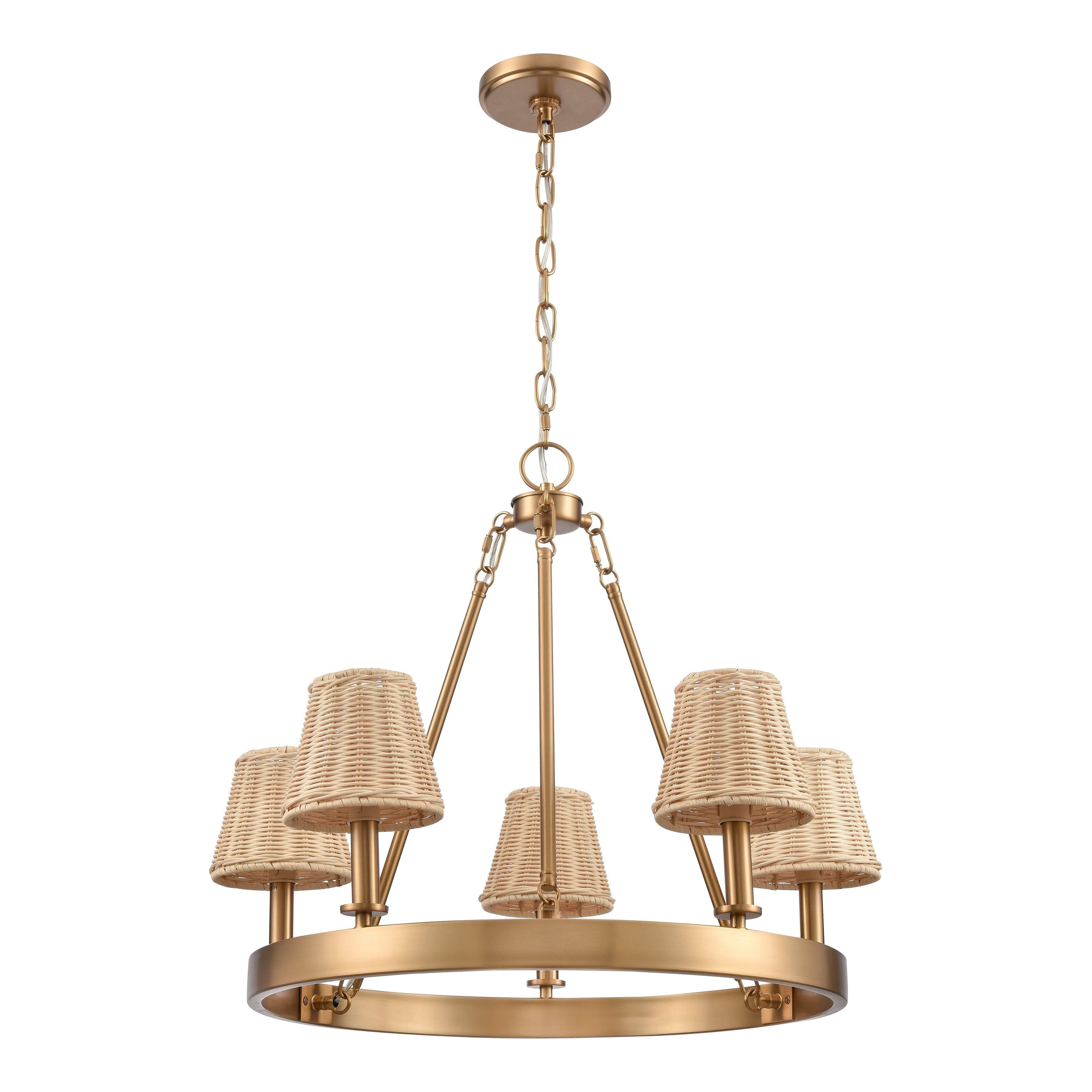 Rydell 24.5" Wide 5-Light Chandelier