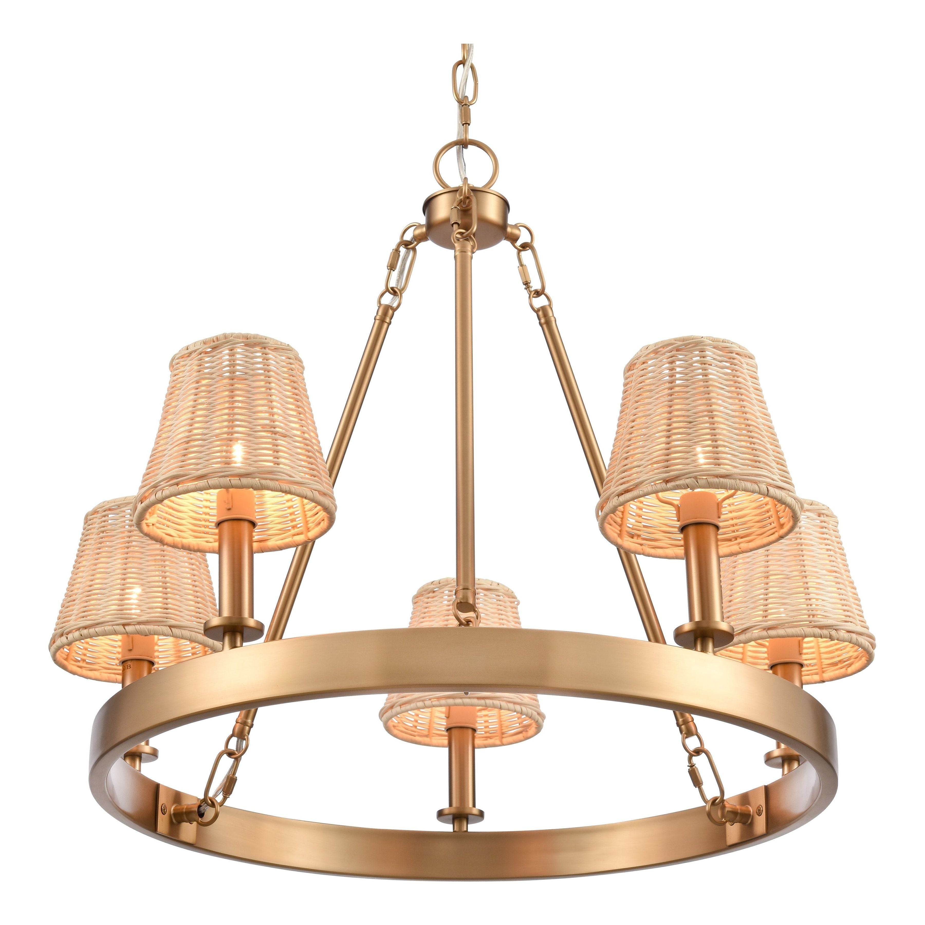 Rydell 24.5" Wide 5-Light Chandelier