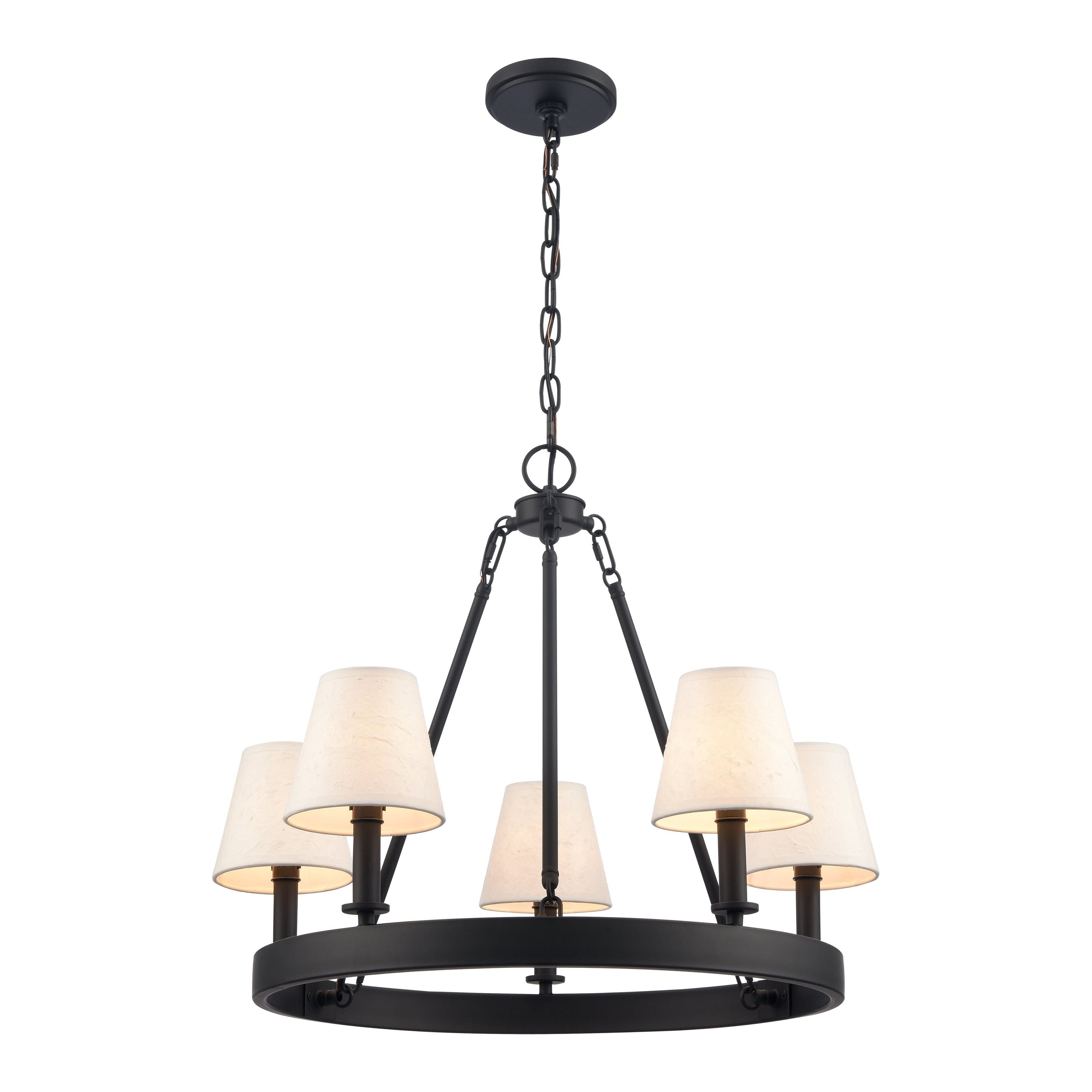 Rydell 24.5" Wide 5-Light Chandelier