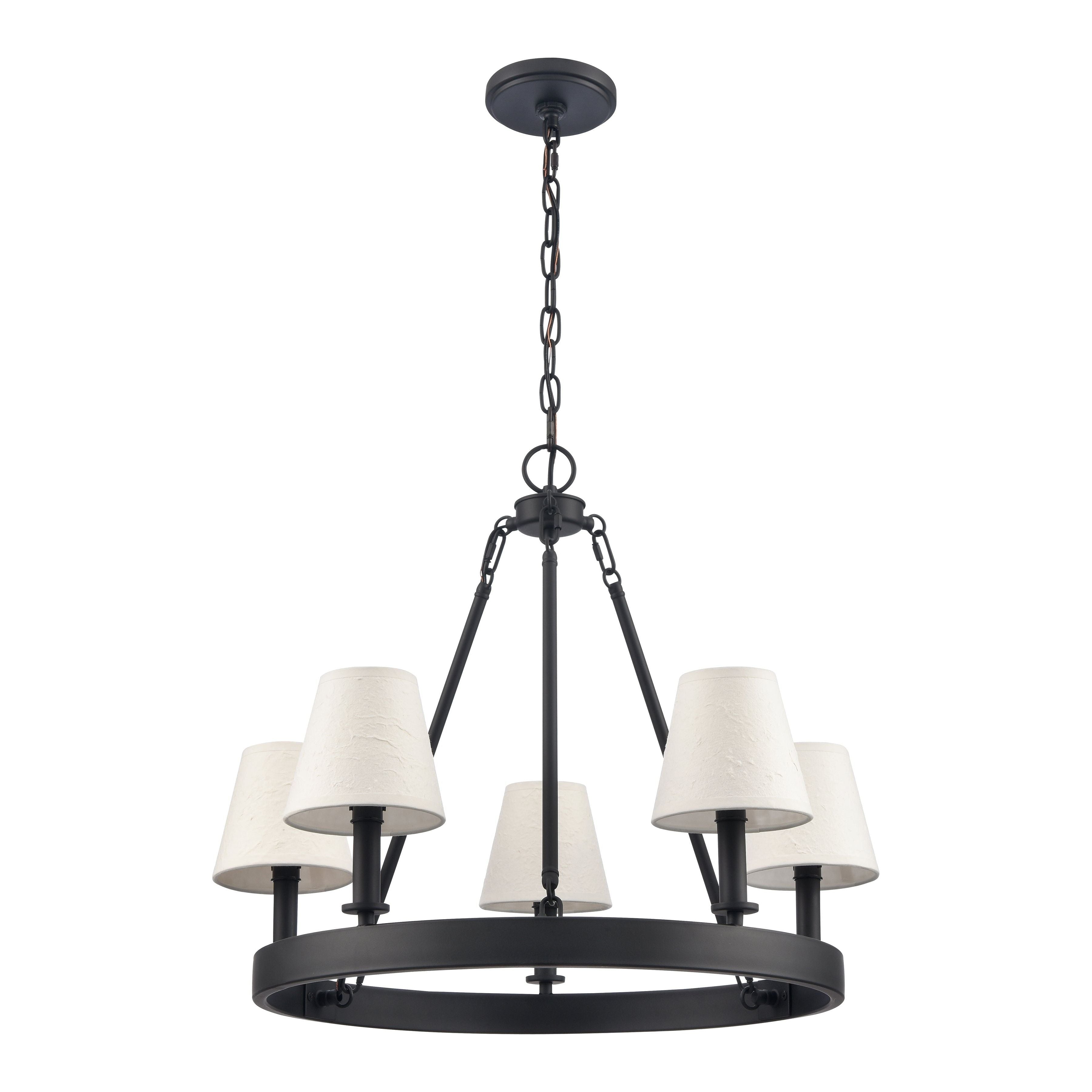 Rydell 24.5" Wide 5-Light Chandelier