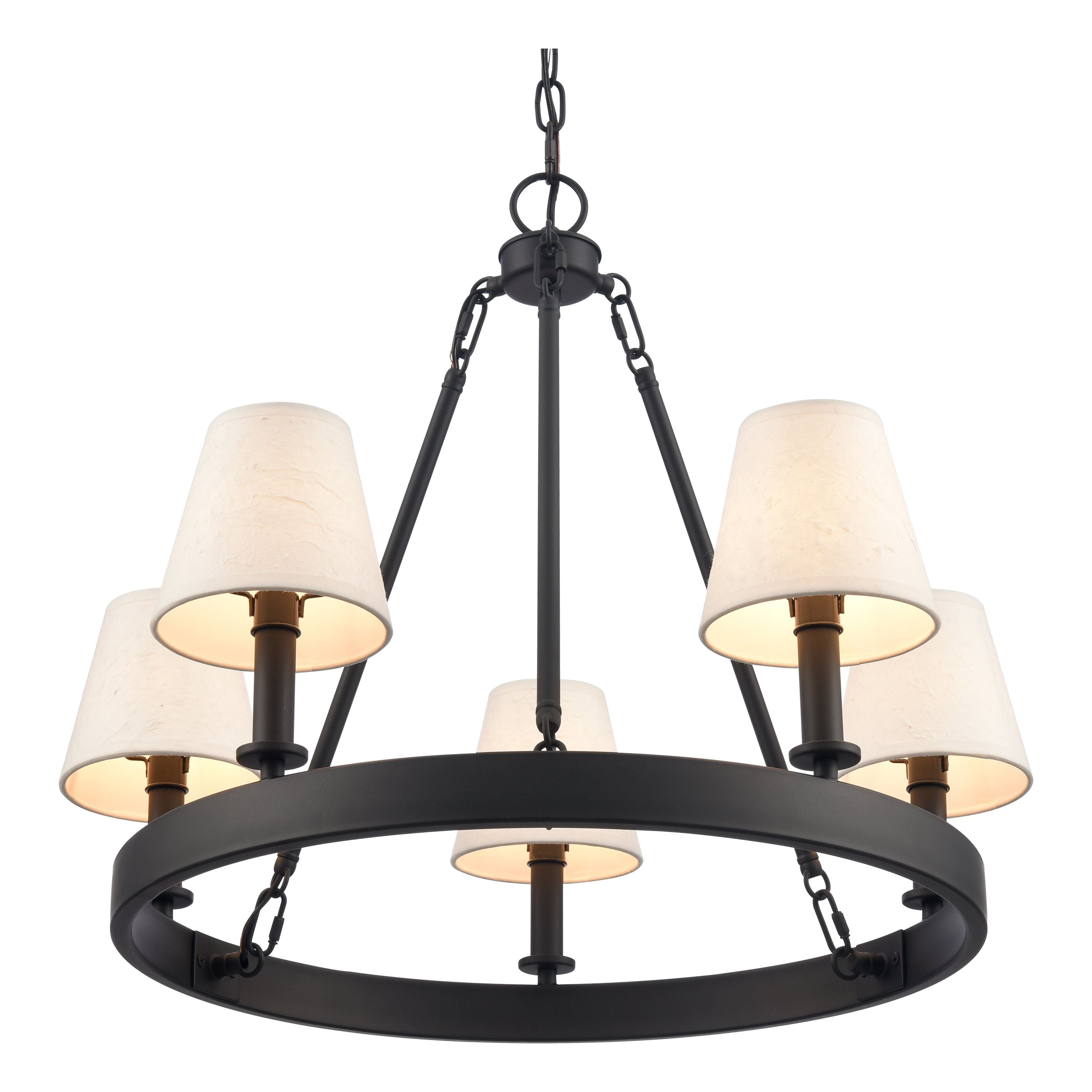 Rydell 24.5" Wide 5-Light Chandelier