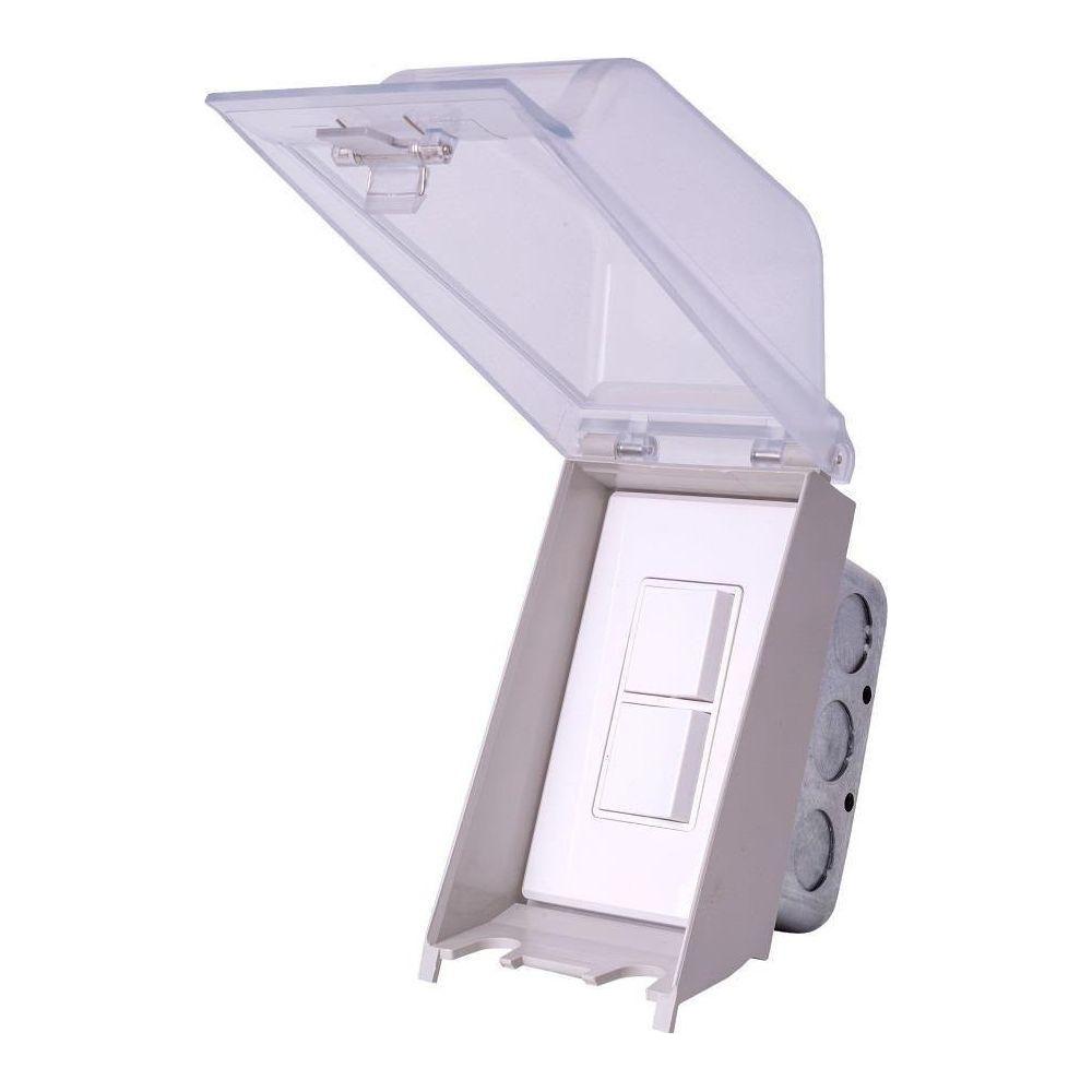 Single Duplex Switch Weatherproof Flush Mount and Gang Box 20 Amp Per Pole